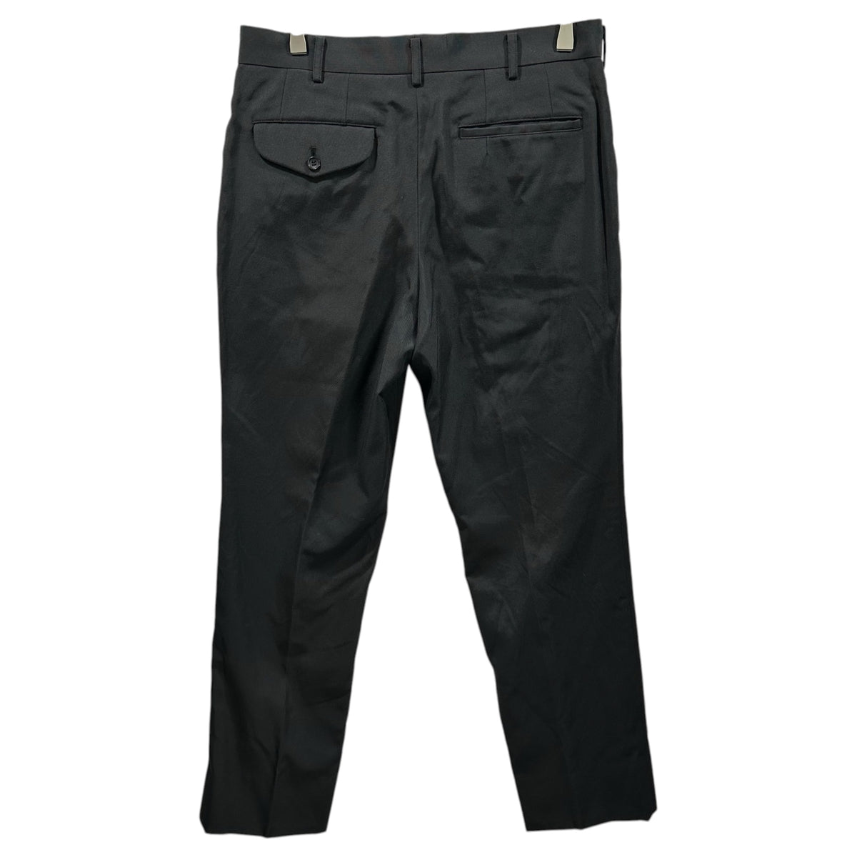 COMME des GARCONS HOMME PLUS(コムデギャルソンオムプリュス) 2005AW Mesh-Lined Striped Panel Velvet-Trimmed Tuxedo Jacket Pants Set 裏地メッシュ ストライプ切替 ベロアテープ タキシード ジャケット パンツ セットアップ スーツ JKT:PP-J060 BOTTOMS:PP-P046  M ブラック AD2005 裏返し着用可能 スポーツテーラリング期