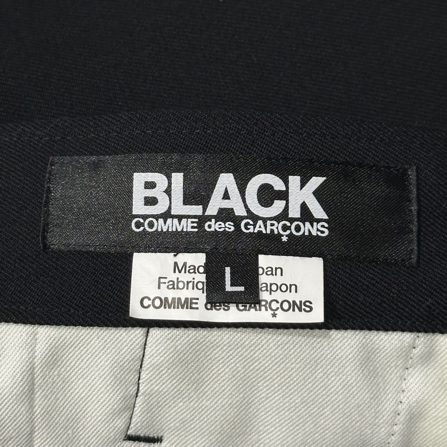 BLACK COMME des GARCONS(ブラックコムデギャルソン) 2023AW Slash Front Pockets Tailored Jacket & Wide leg Shorts Setup スラッシュ フロント ポケット テーラード ジャケット & ショーツ ハーフパンツ セットアップ  JKT：1L-J008 BOTTOMS：1L-P011 L ブラック AD2023