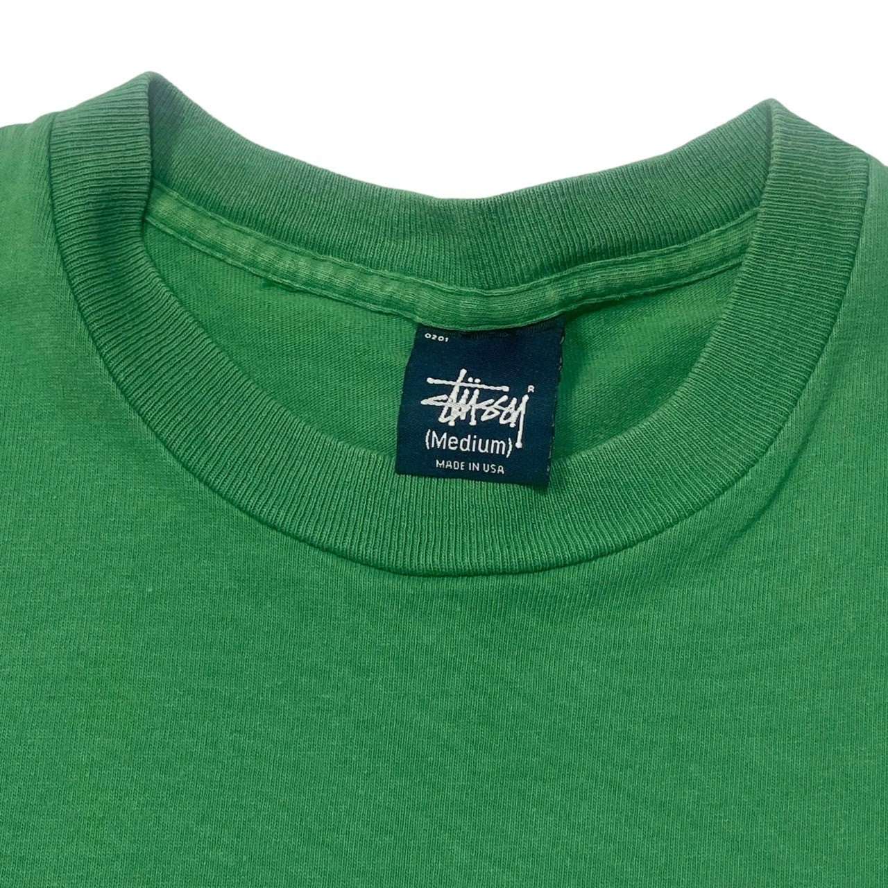 STUSSY(ステューシー) 90's~00's VINTAGE Tシャツ with lots of logos ロゴ 紺タグ SIZE M グリーン  90～00年代 OLD STUSSY