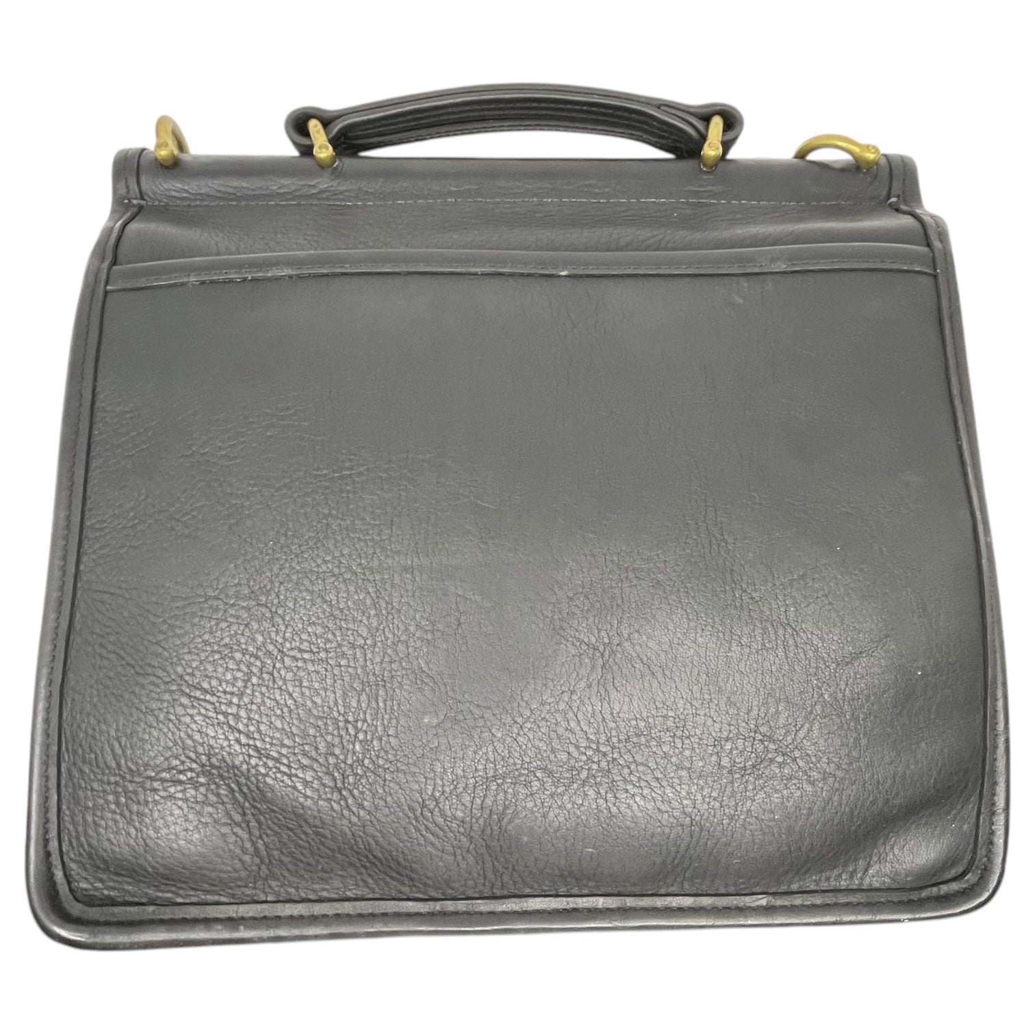 COACH(コーチ) OLD COACH 2WAY leather turnlock shoulder bag レザー ターンロック レザー ショルダー バッグ 9927 ブラック ヴィンテージ