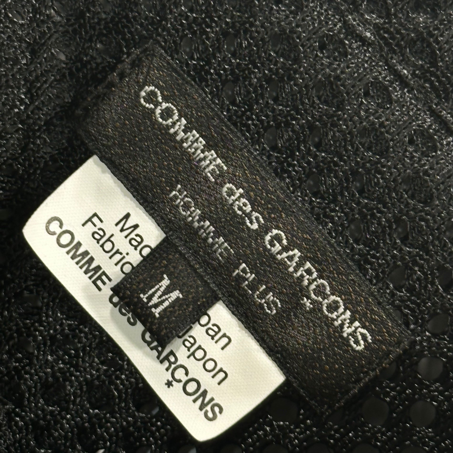 COMME des GARCONS HOMME PLUS(コムデギャルソンオムプリュス) 2026SS MESH ZIP CROPPED SHIRT メッシュ ジップ クロップド シャツ PQ-B024 M ブラック AD2025