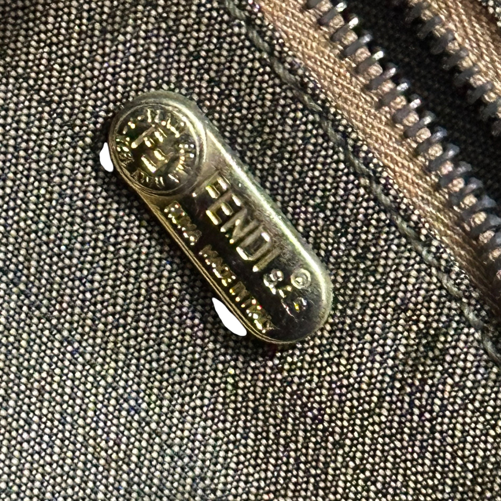 FENDI(フェンディ) Zucca Pattern Vanity Bag ズッカ柄 バニティ バッグ ブラウン OLD ハンド