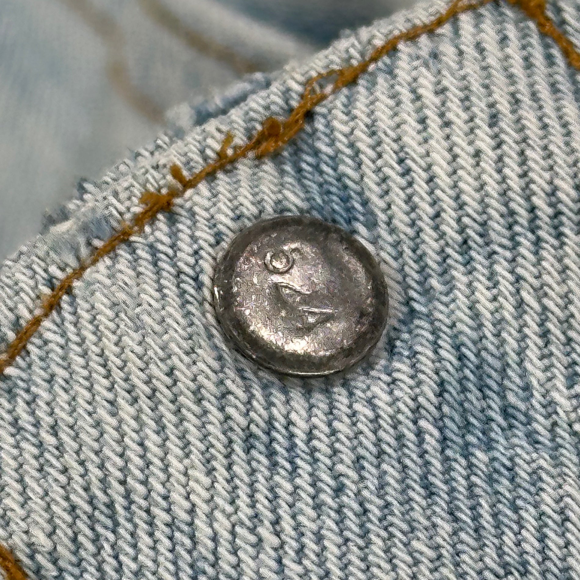 Levi's(リーバイス) 70's 70505 4th USA made Tracker Denim Jacket トラッカー デニム ジャケット (42～44程度) ライトインディゴ 70年代 ボタン裏524 small e ヴィンテージ ビッグサイズ