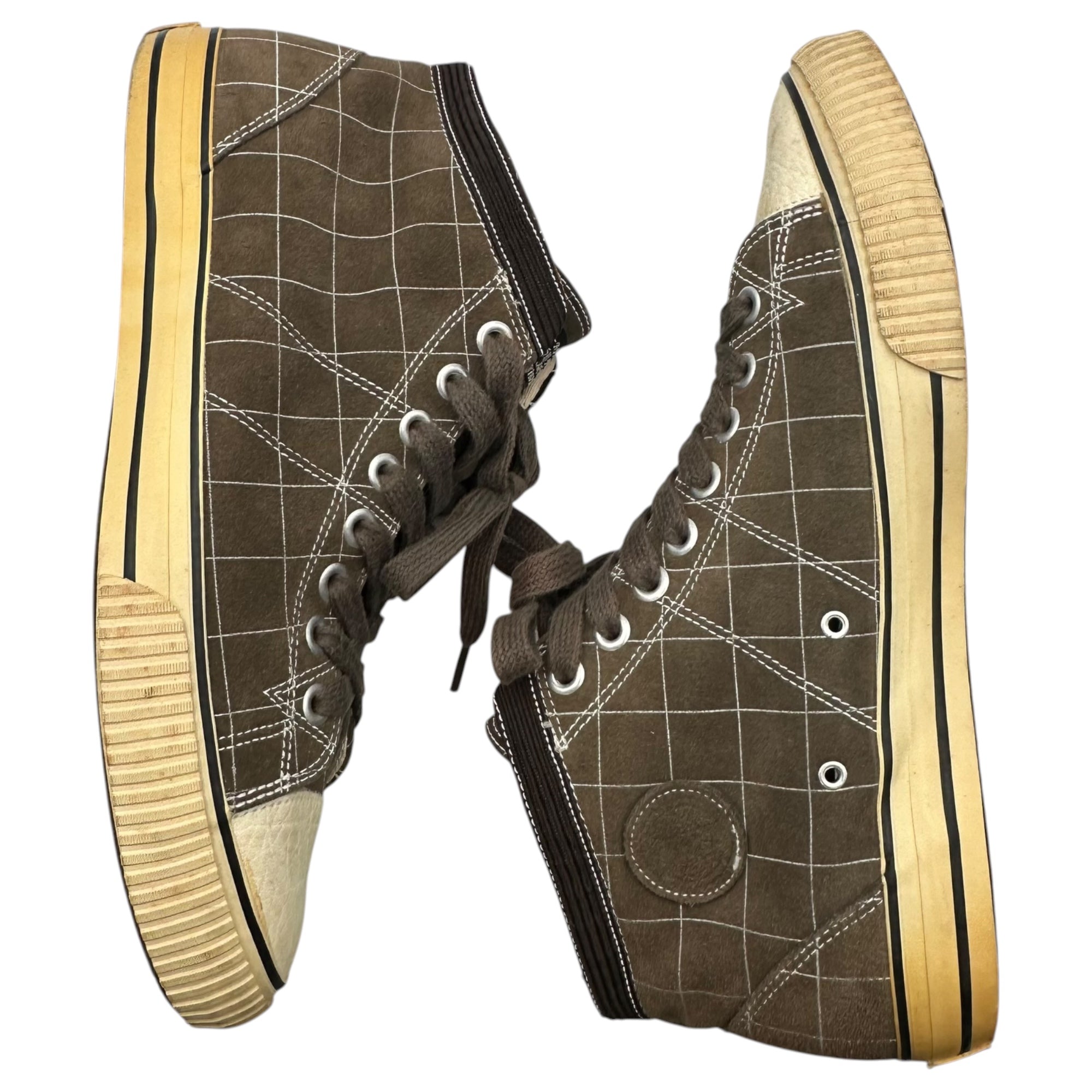 VISVIM×AFFA(ビズビム/ヴィズヴィム×エーエフエフエー) TYPE KIEFER-MID / AFFA スパイダー チェック ミッド スニーカー WAF002-02 29cm ブラウン