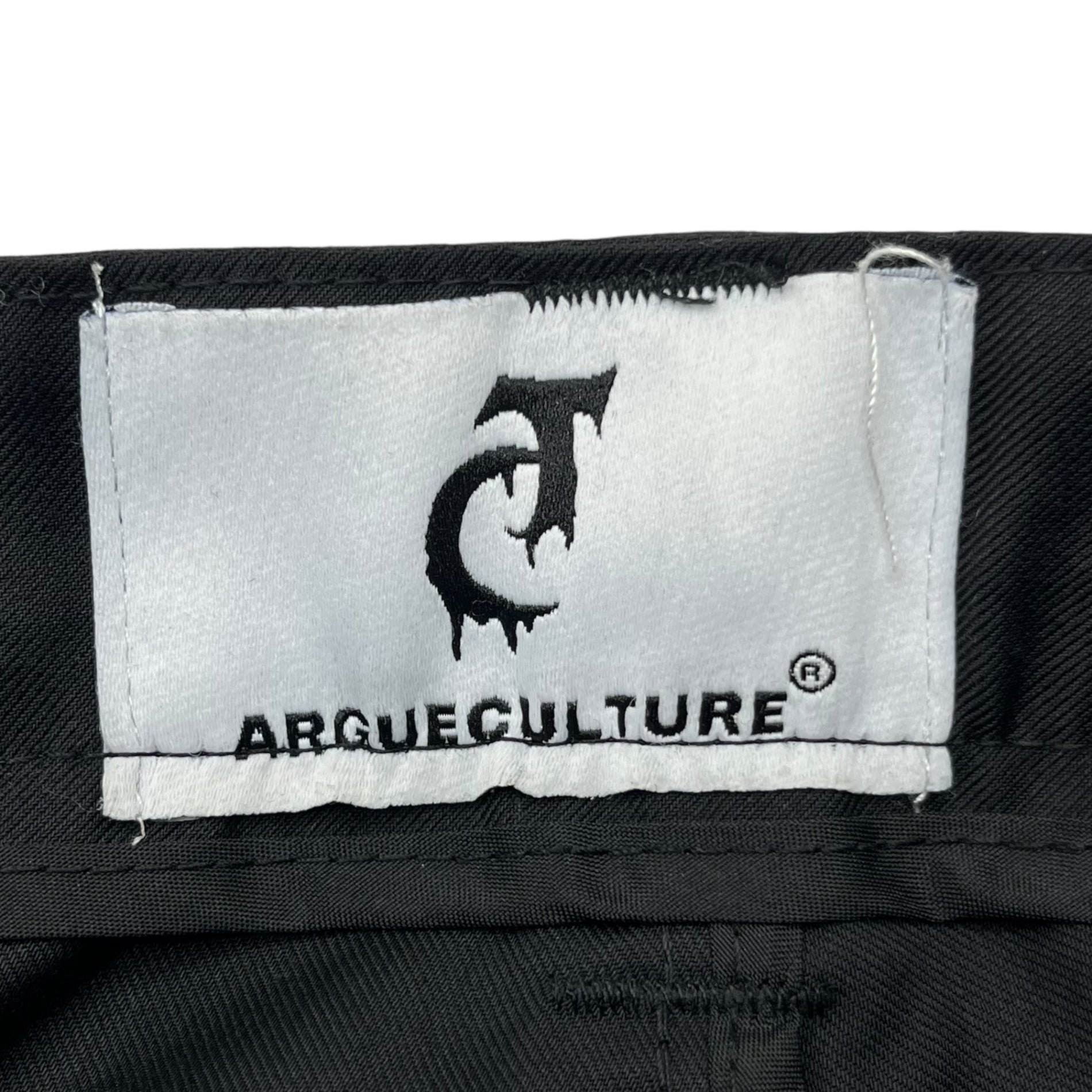 Argue Culture(アーギューカルチャー) Gimmick zip pants ギミック ジップ パンツ S ブラック