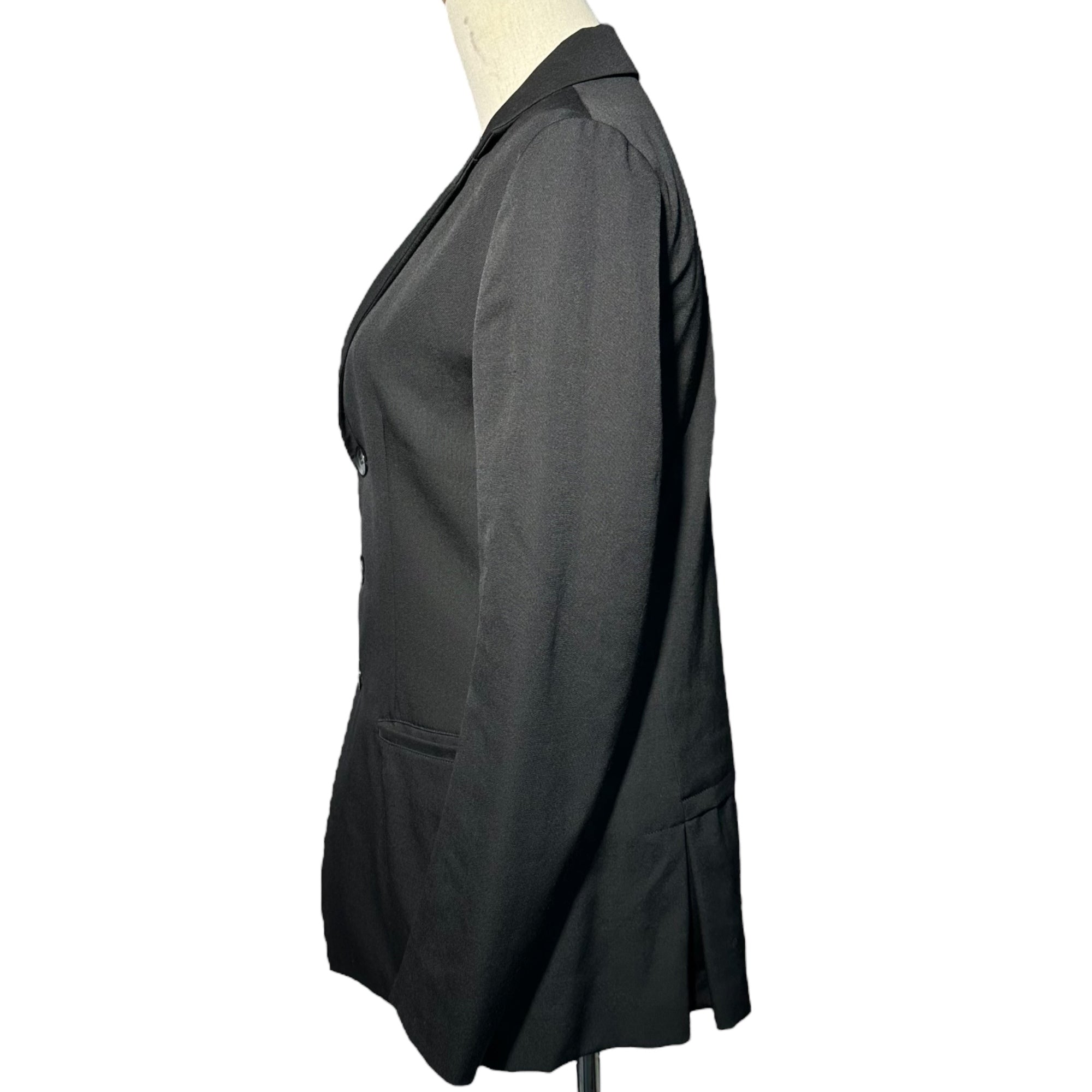 Y's(ワイズ) 3B Asymmetrical front tailored jacket 3ボタン フロント アシンメトリー デザイン テーラード ジャケット YF-J09-100 1(S) ブラック