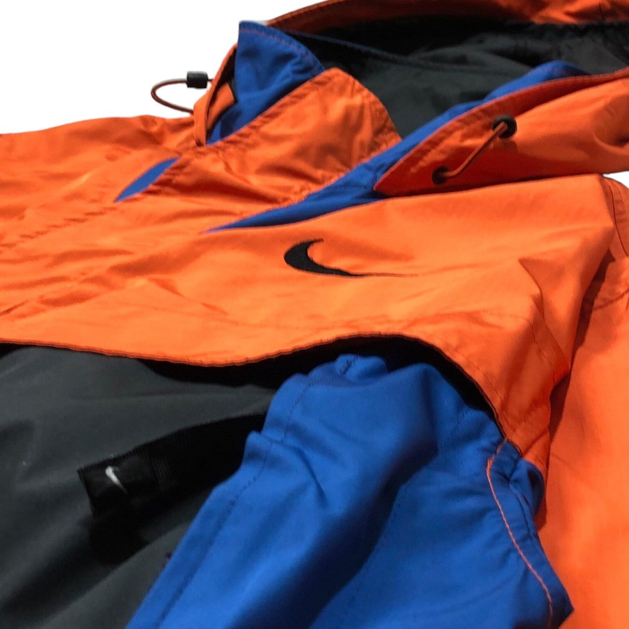 NIKE ACG(ナイキエーシージー) 90's gimmick tech jacket ギミック テック ジャケット マウンテンパーカー ナイロン  F7-NAC XL オレンジ×ブルー 90年代