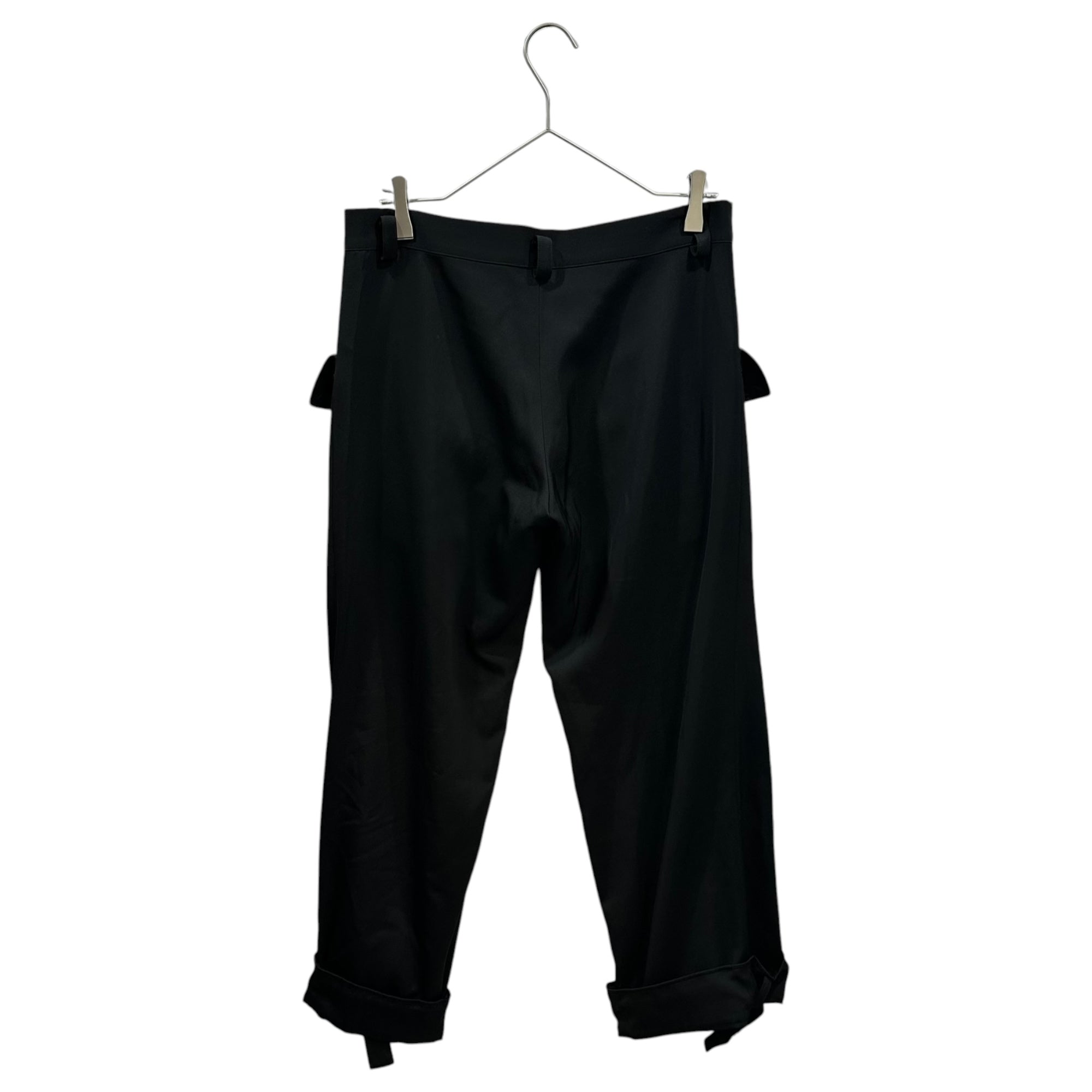YOHJI YAMAMOTO+NOIR(ヨウジヤマモトプリュスノアール) Wool Gabardine Parachute Pants ウール ギャバジン パラシュート パンツ NU-P03-100 3(L程度) ブラック