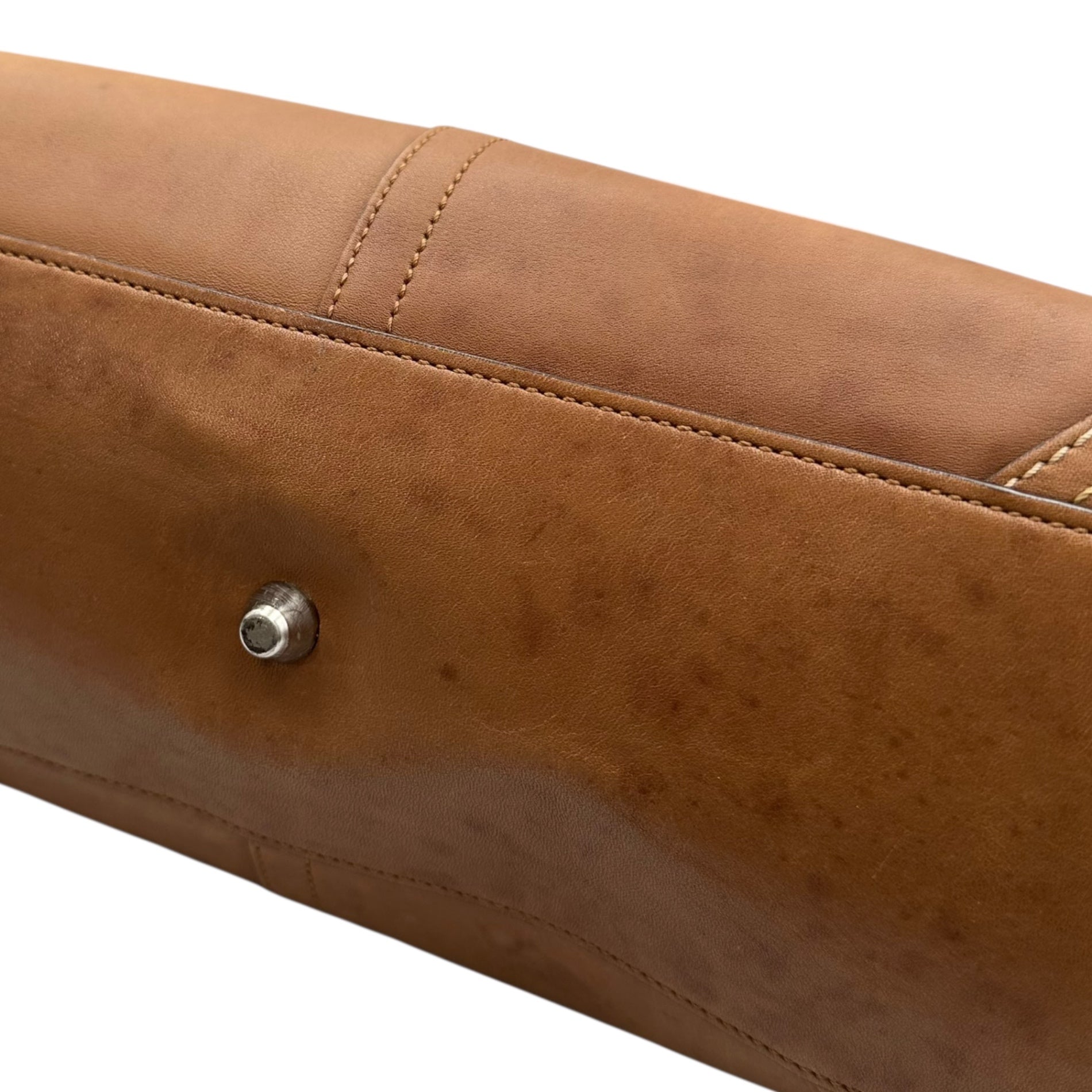 COACH(コーチ) All-Leather Handbag オールレザー ハンド バッグ F050-8A71 ブラウン