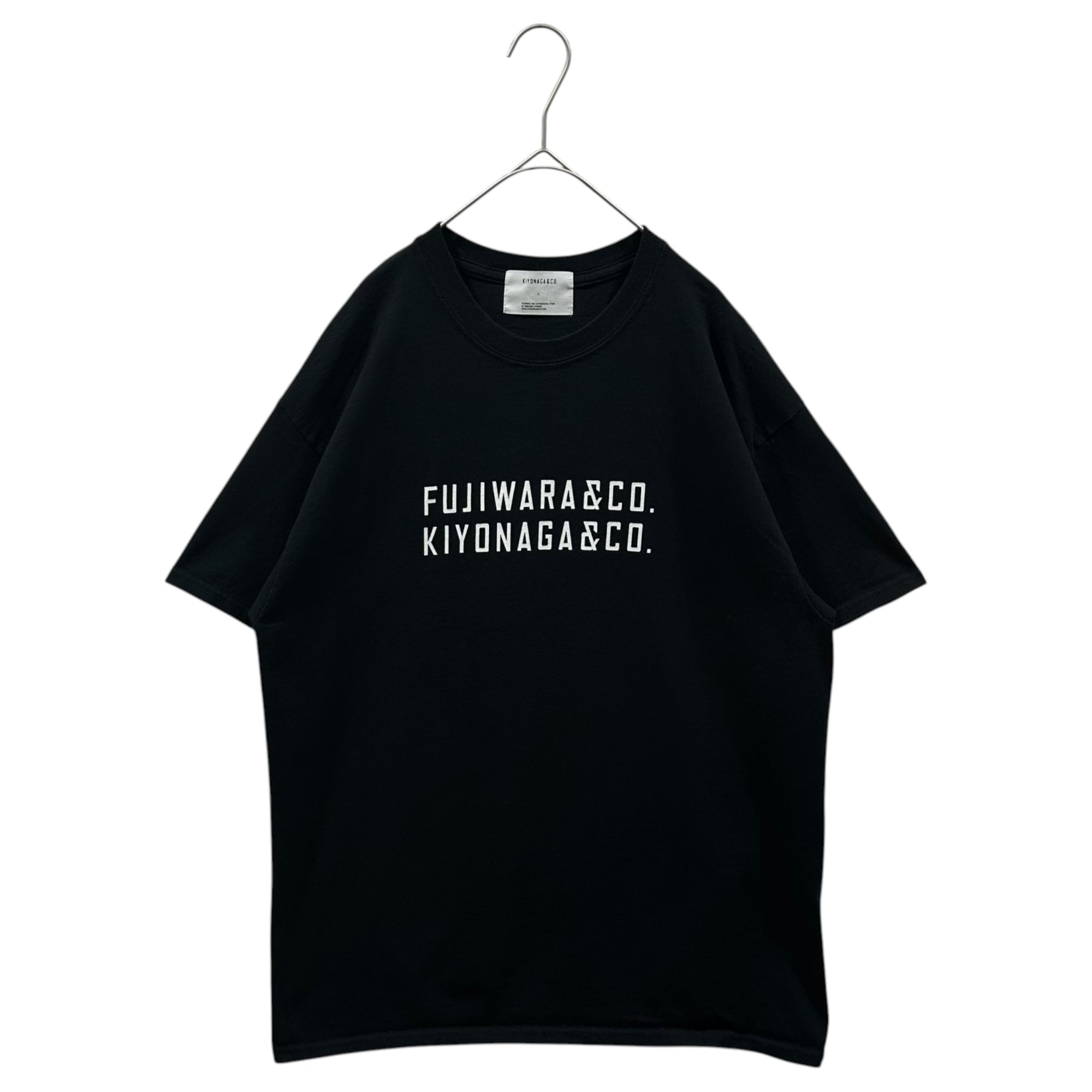 KIYONAGA&CO.×FRAGMENT DESIGN(キヨナガアンドコー×フラグメントデザイン) Print S/S Tee ロゴ プリント 半袖 Tシャツ K-210010 L ブラック  SOPH.