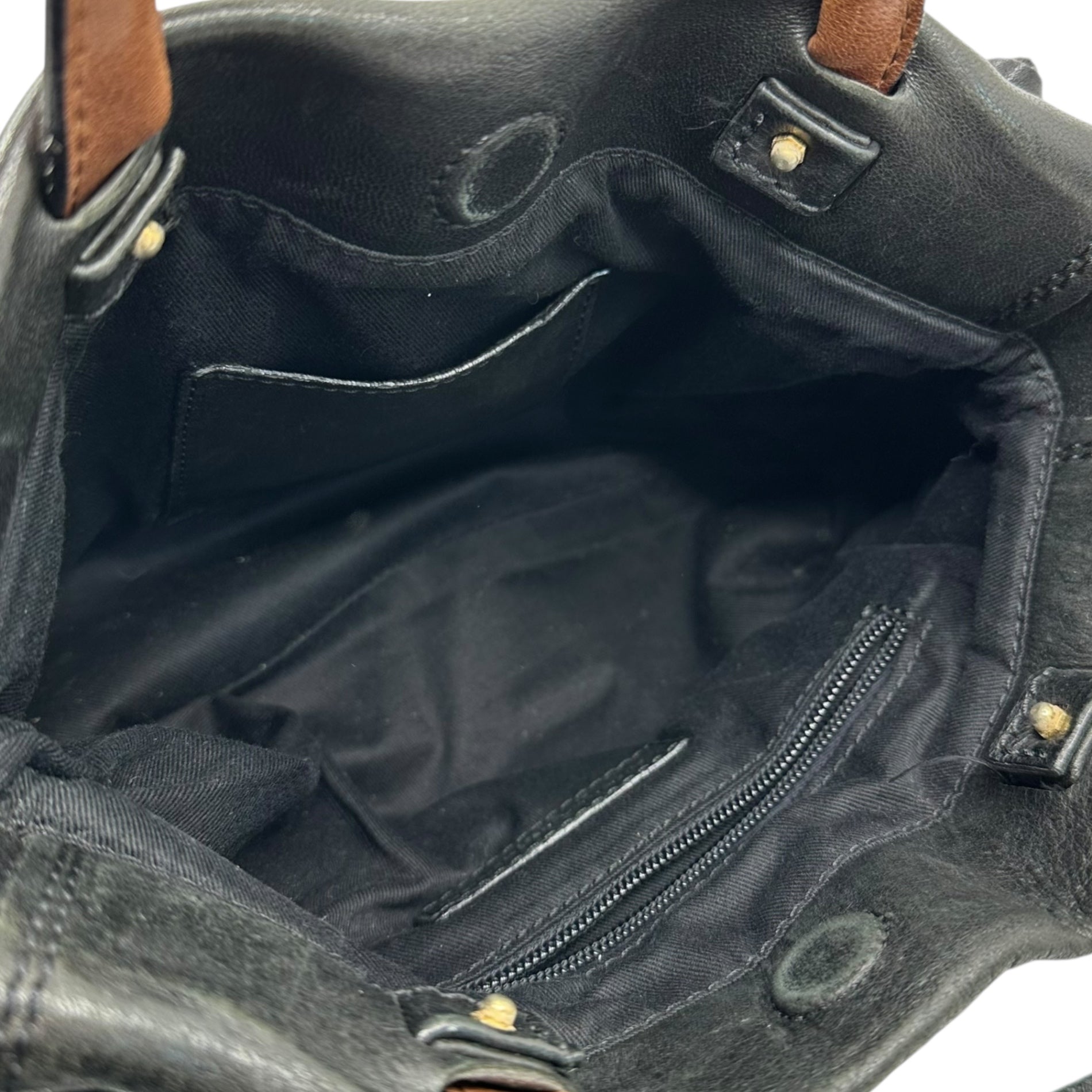 ANDREA MABIANI(アンドレアマビアーニ) 2WAY Leather Shoulder Bag リボン レザー ショルダー バッグ ブラック イタリア製