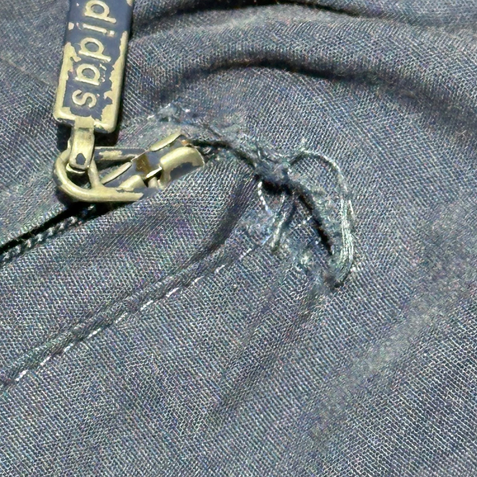 adidas(アディダス) 90's Brand Logo Embroidered Easy Tech Pants ブランドロゴ刺繍 イージー テック パンツ D7 F186 L~XL程度 ブルー×レッド