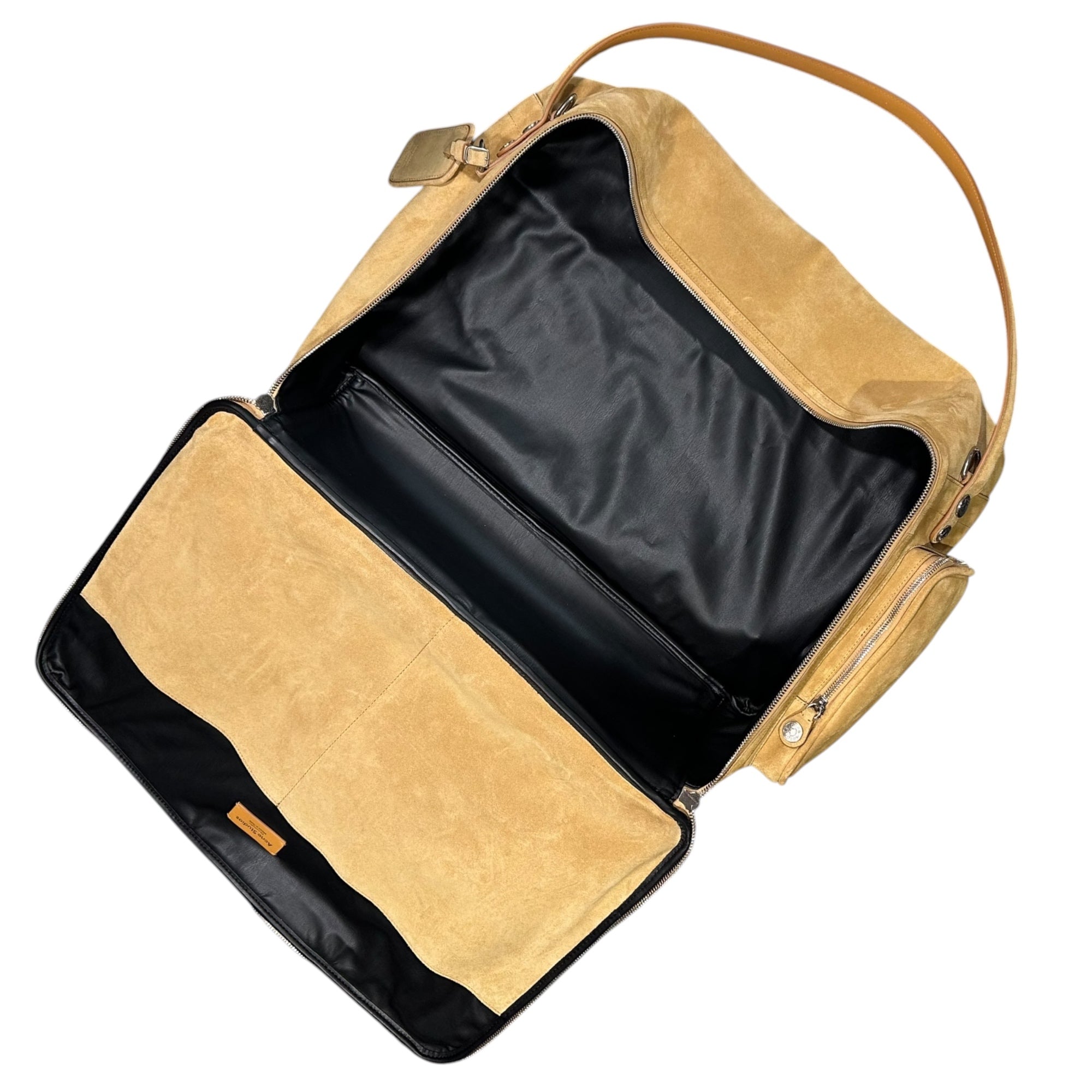 Acne Studios(アクネストゥディオズ) Camero Hotel Suede カメロ ホテル スウェード A10486- ベージュ ショルダー バッグ ボストン 旅行