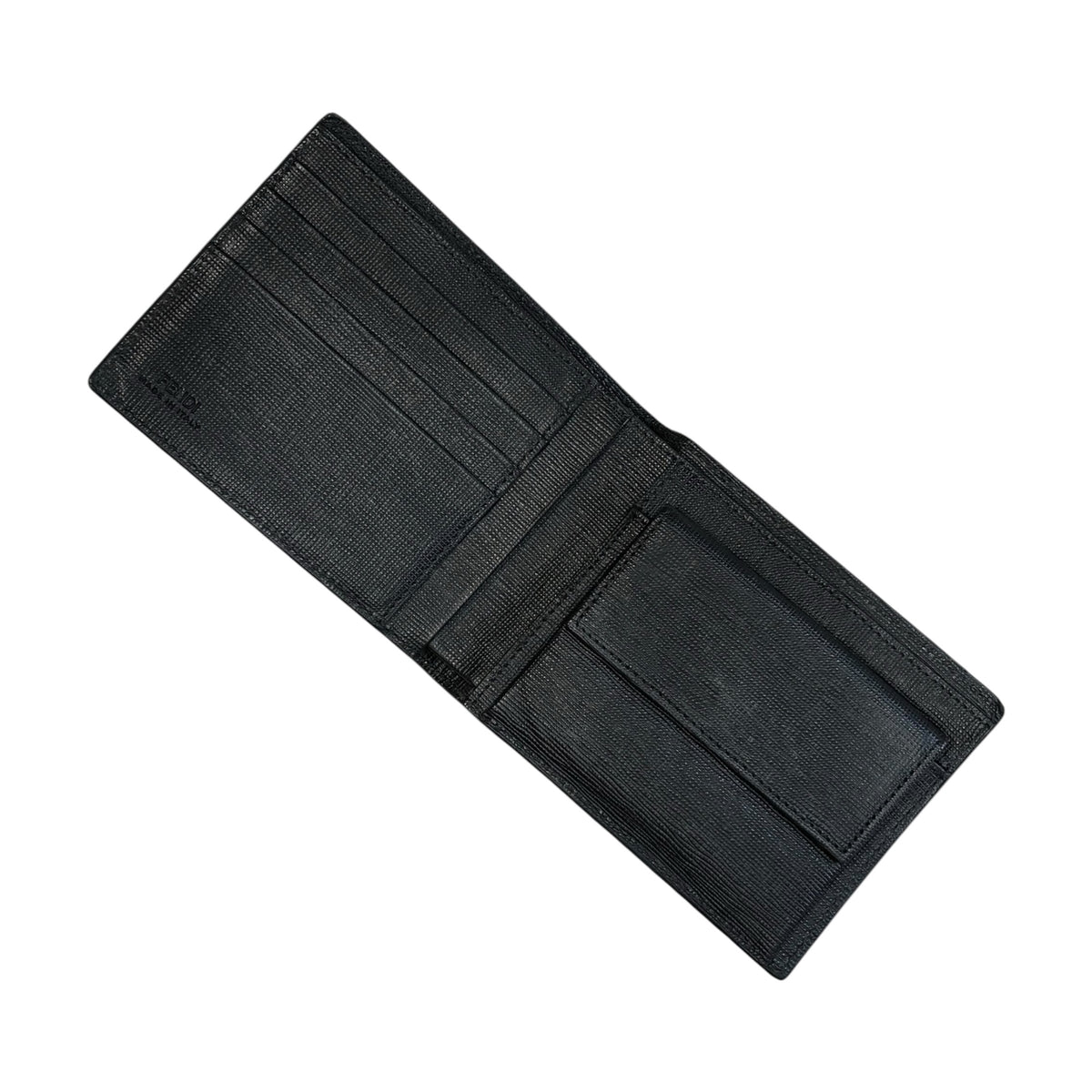 FENDI(フェンディ) Zucca print bi-fold wallet ズッカ柄 2つ折り財布 7M0001 ブラック