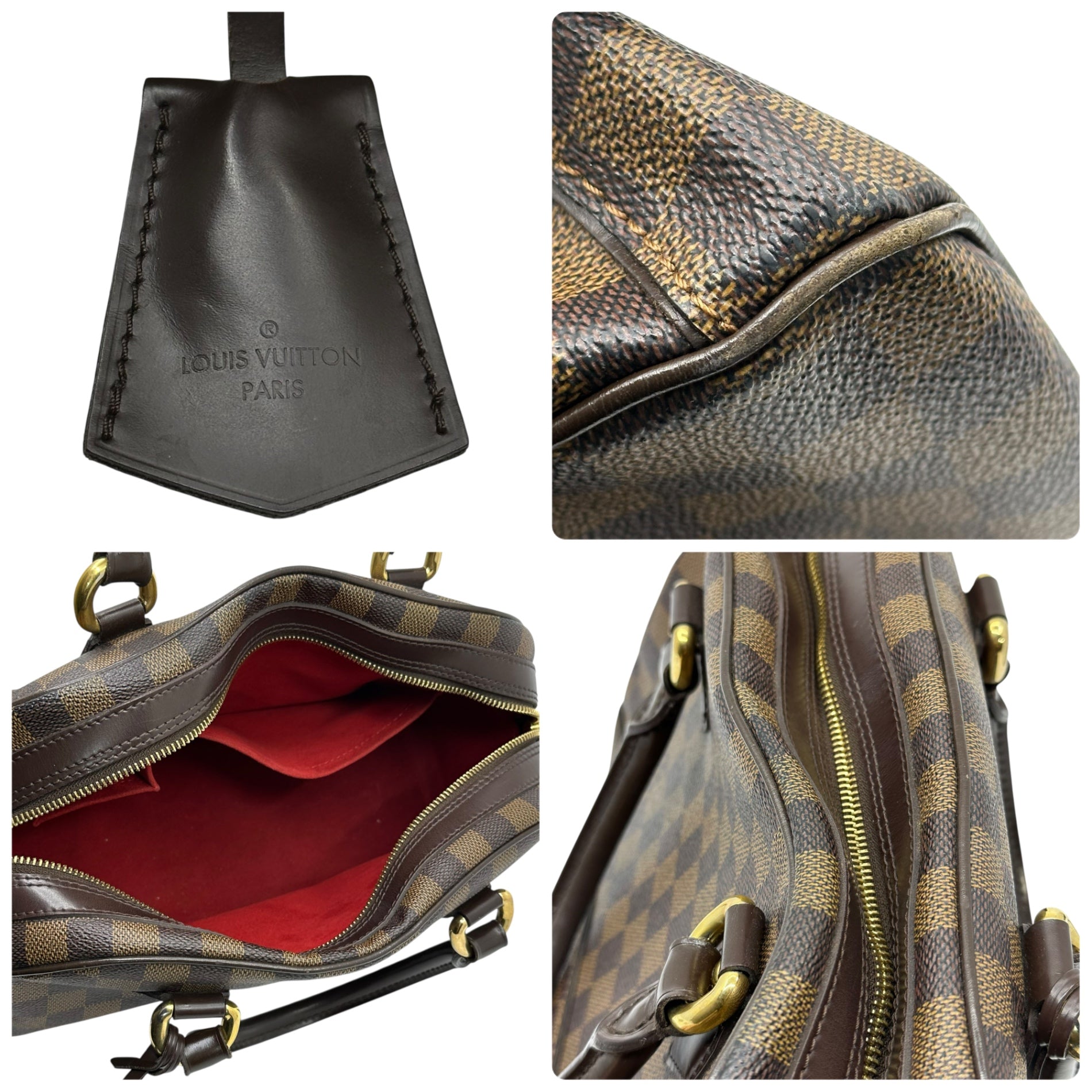 LOUIS VUITTON(ルイヴィトン) ドゥオモ ダミエ ハンド バッグ 型番：N60008 製造番号：CA2098 ブラウン×ブラック ミニ ボストン