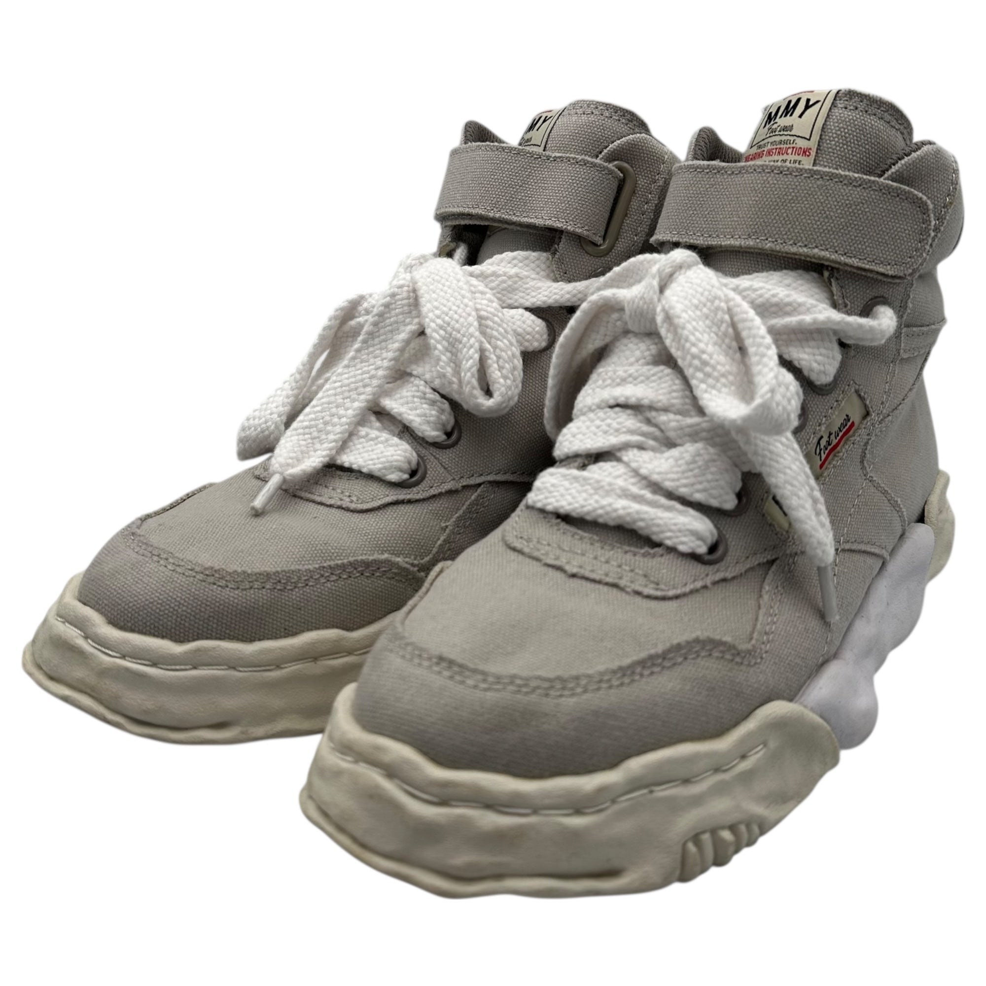 Maison MIHARA YASUHIRO(メゾンミハラヤスヒロ) Canvas High-Top Sneakers キャンバス ハイカット スニーカー A08FW703 42 グレー