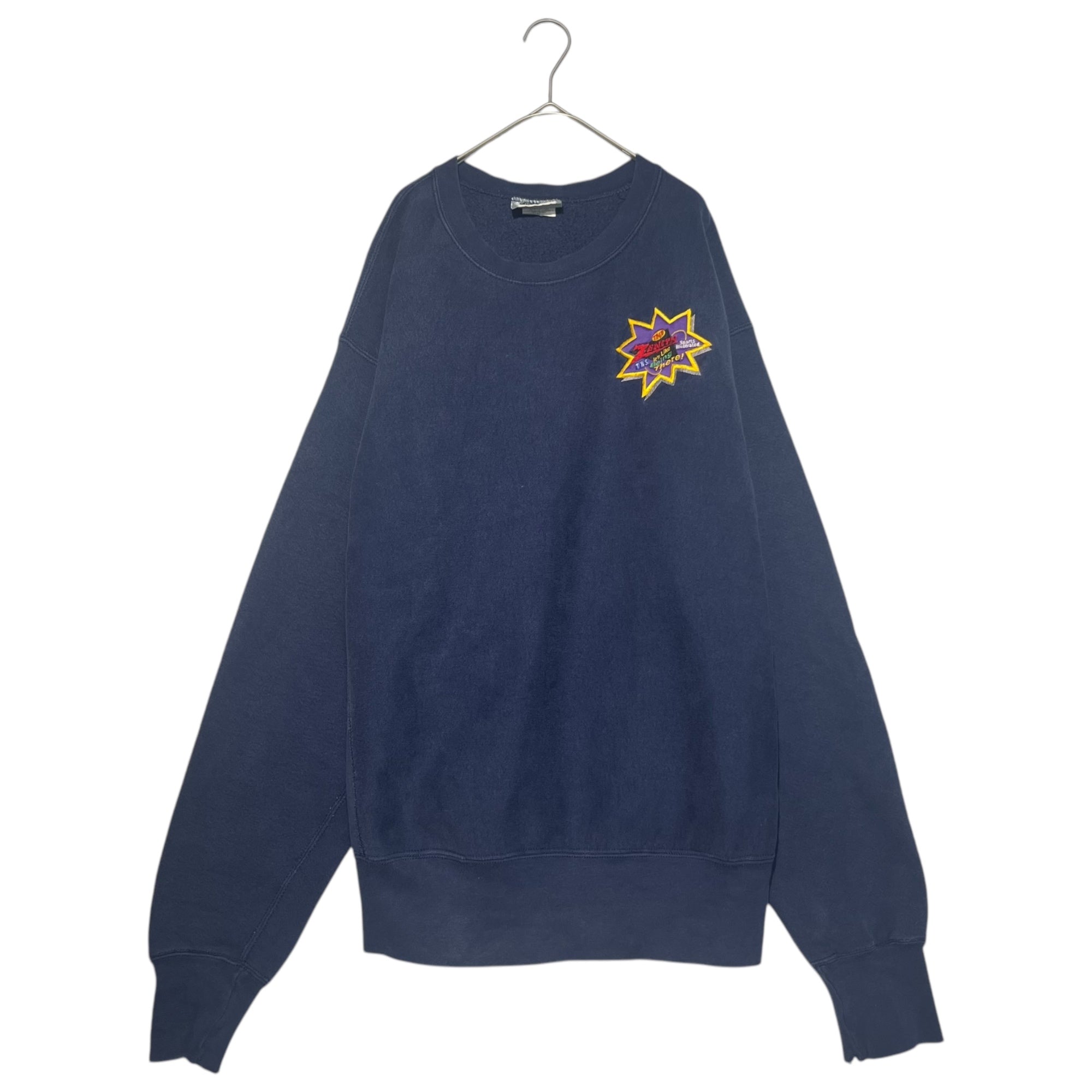 LEE(リー) 90's 「ZENITH」 Oversized sweatshirt with patch decoration ゼニス ワッペン オーバーサイズ スウェット XL ネイビー