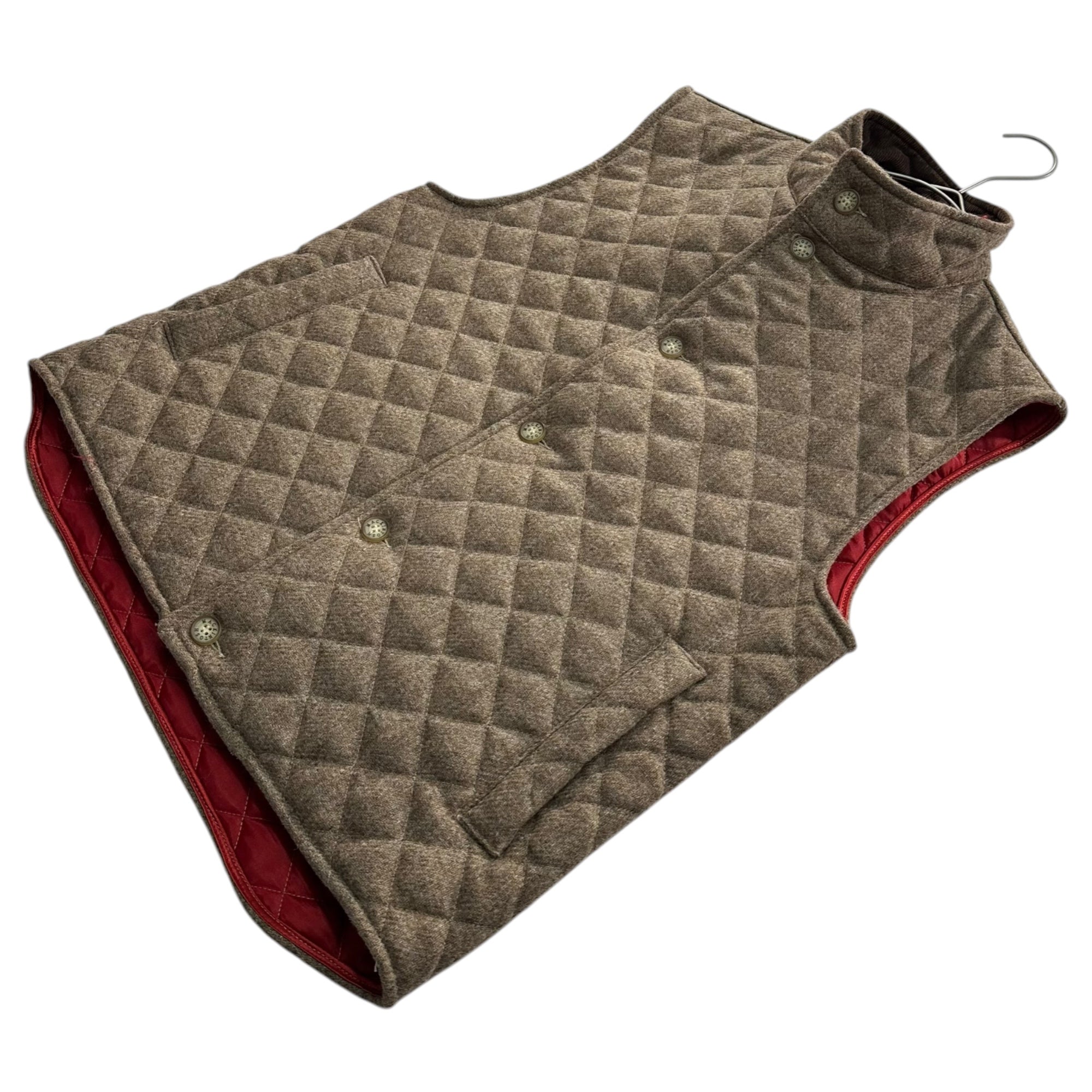 MACKINTOSH(マッキントッシュ) Scottish made Quilted Wool Vest スコットランド製 キルティング ウール ベスト 36 ベージュ