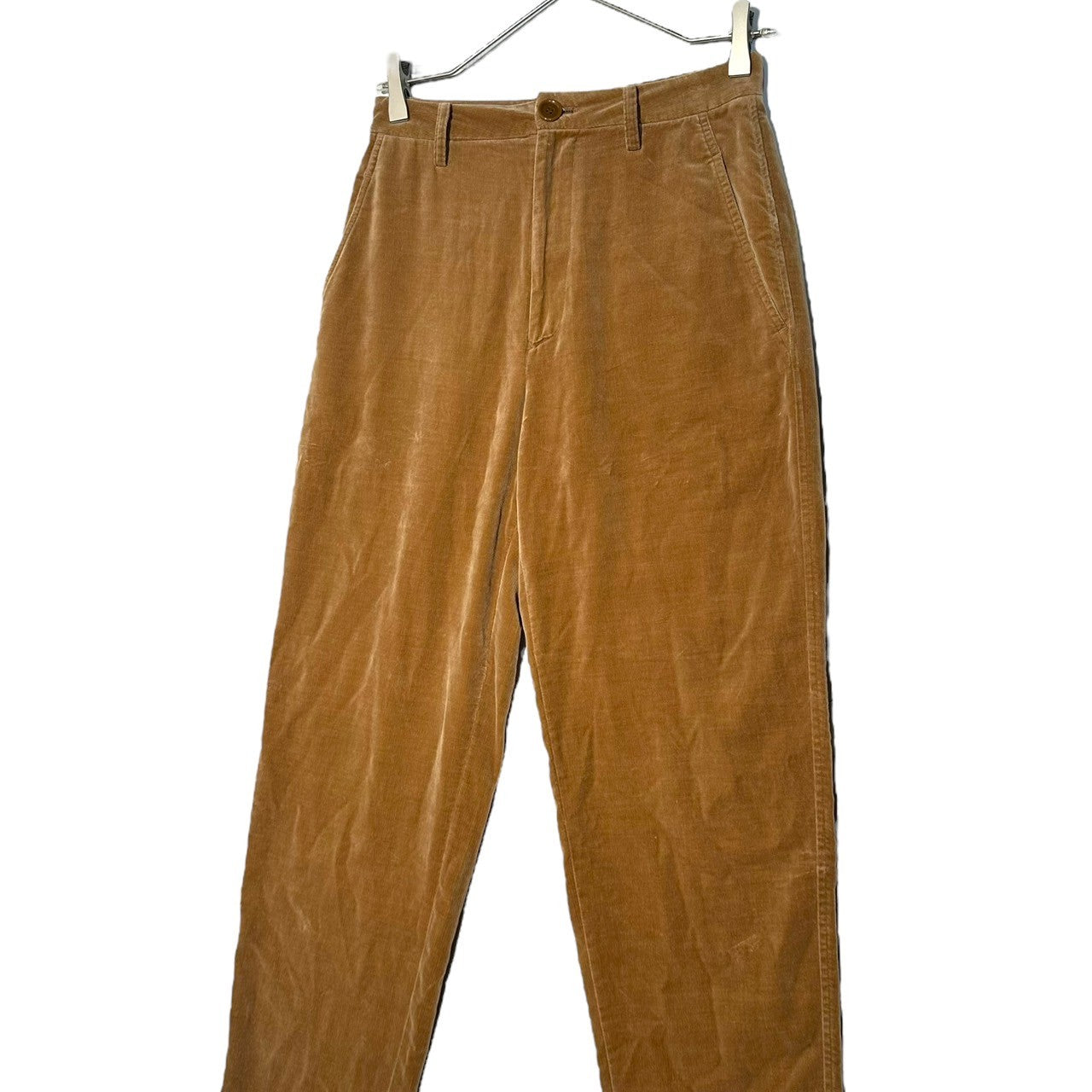 ISSEY MIYAKE(イッセイミヤケ) 90's Velour tight straight pants ベロア タイト ストレート パンツ IM63-FF126 M ベージュ