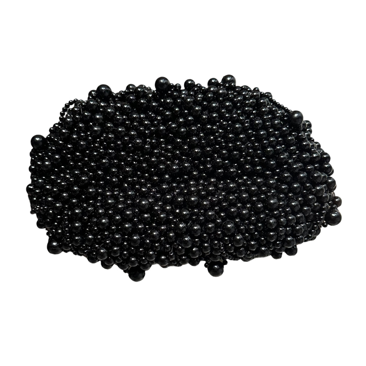 JUNYA WATANABE × INNERRAUM(ジュンヤワタナベ × インナーラム) 2025SS Pearl-Studded Half-Moon Shoulder Bag パール スタッズ ハーフムーン ショルダー バッグ JO-K203 ブラック コラボアイテム