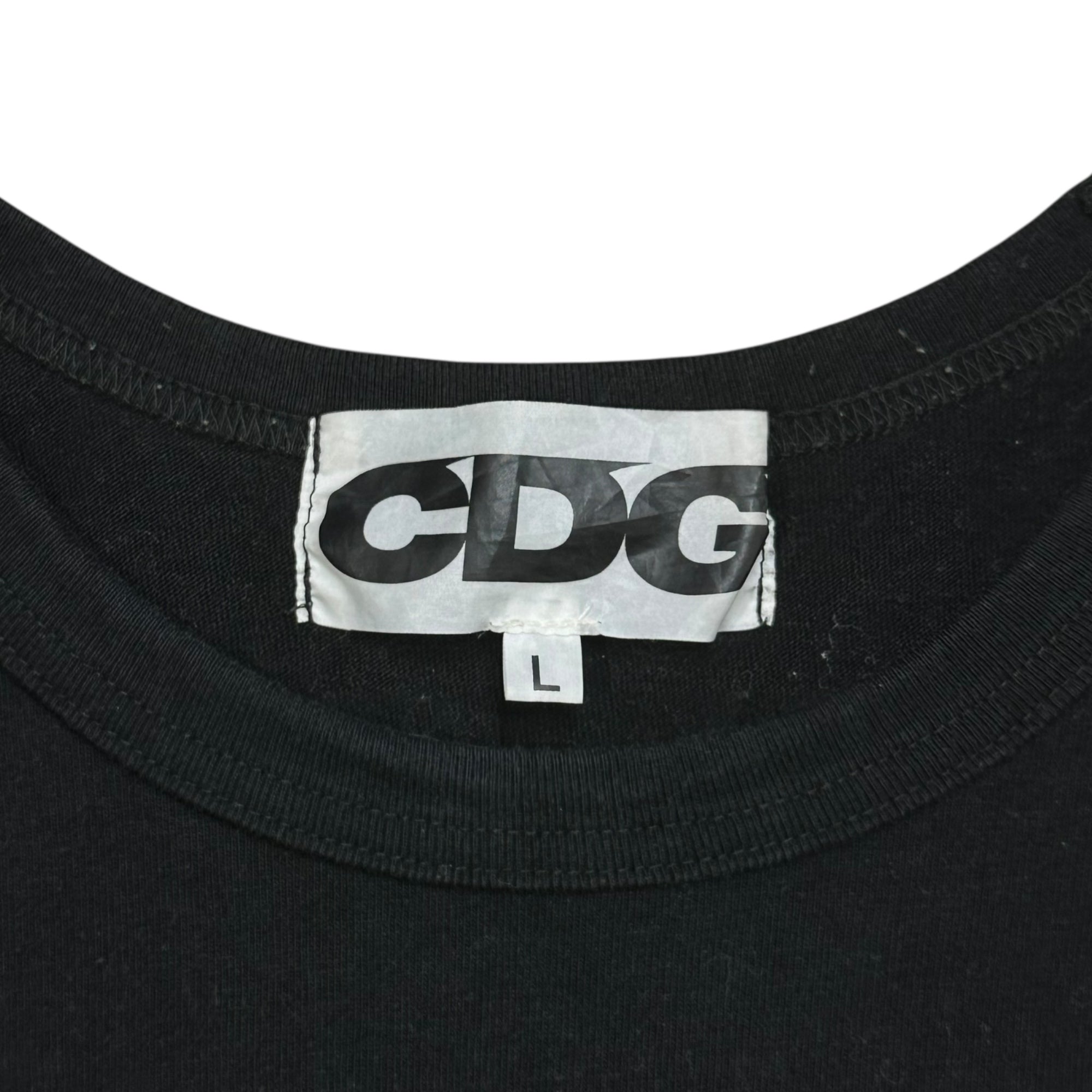 CDG COMME des GARCONS(シーディージーコムデギャルソン) 19AW Logo Crew Neck T-Shirt ロゴ クルーネック Tシャツ SZ-T029 L ブラック AD2019