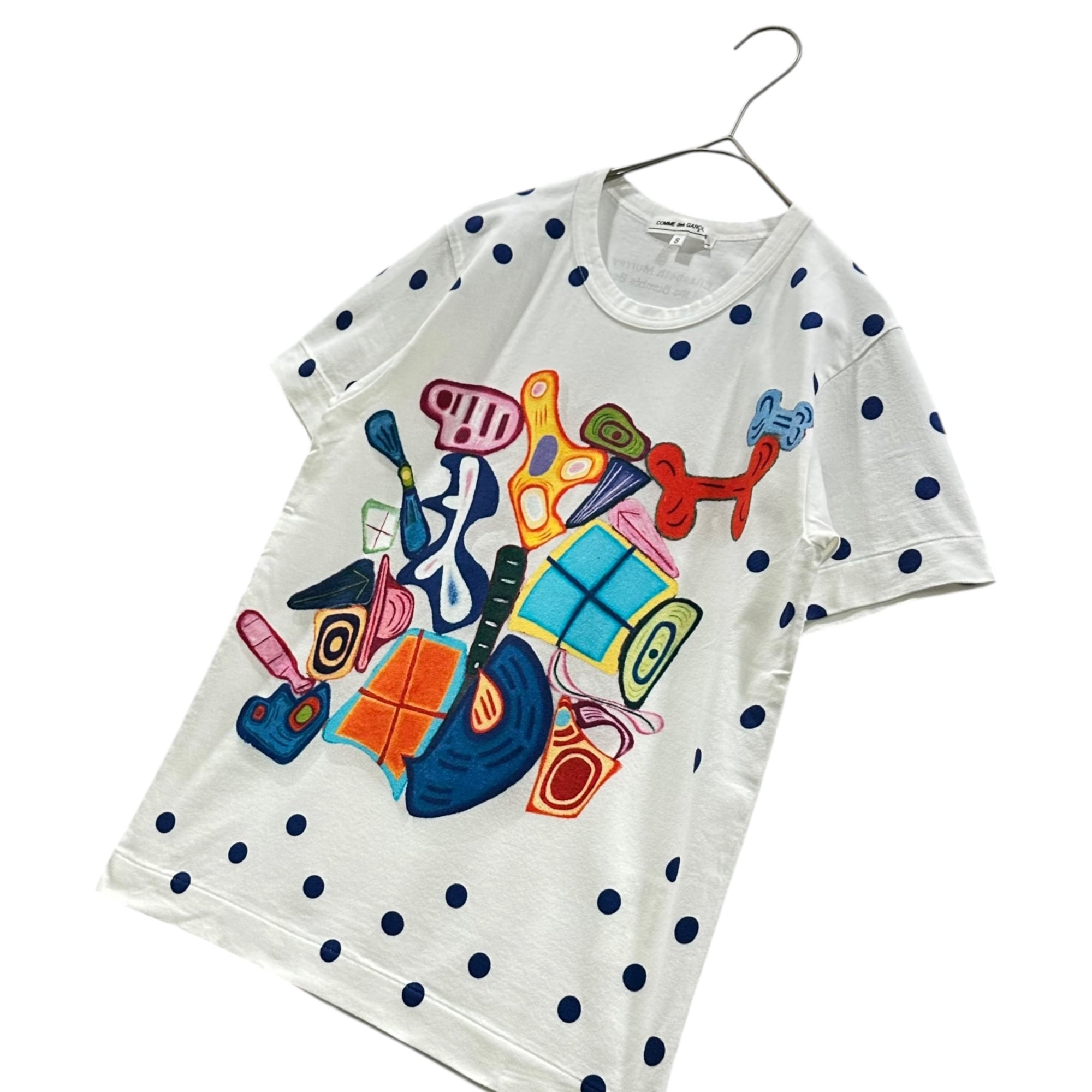 COMME des GARCONS(コムデギャルソン) 2009SS Elizabeth Murray Flight of the Bumble Bee, 2003 Tee エリザベス マレー Tシャツ OC-T020 S ホワイト AD2009
