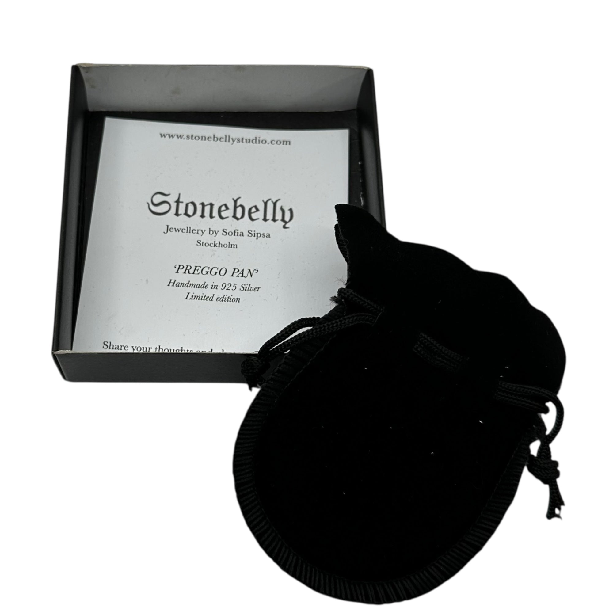 STONE BELLY(ストーンベリー) 925 Silver PREGGO PAN NECKLACE プレゴパン ネックレス シルバー 石 ジュエリー ストックホルム発ブランド