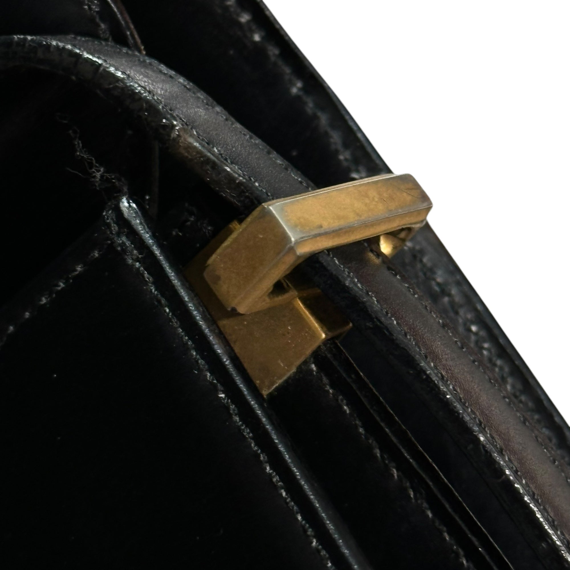 CELINE(セリーヌ) Star Ball Logo Shoulder Bag スターボール ロゴ ショルダー バッグ ブラック×ゴールド OLD ヴィンテージ 金金具 2WAY ハンド