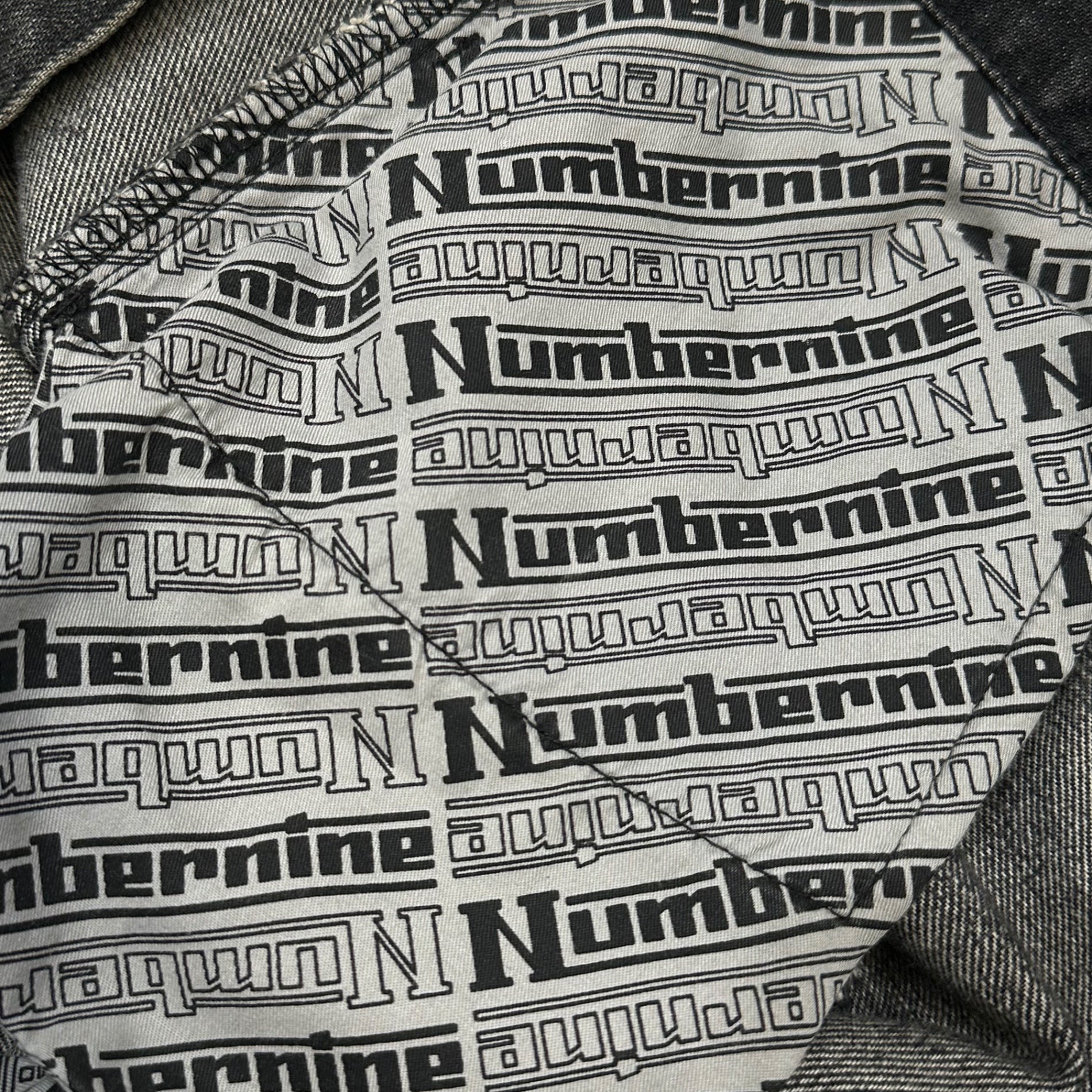 NUMBER (N)INE(ナンバーナイン) 2001AW "STANDARDS" GRANGE DENIM PANTS スタンダード期 グランジ デニム パンツ 2×30 ブラック 00's