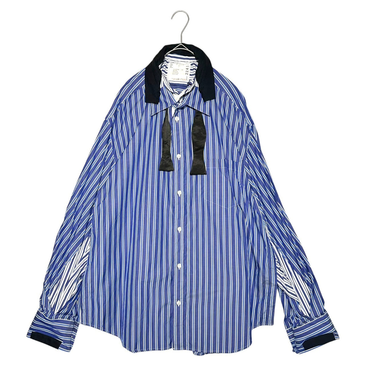 sacai(サカイ) 20SS Layered poplin striped shirt レイヤード 