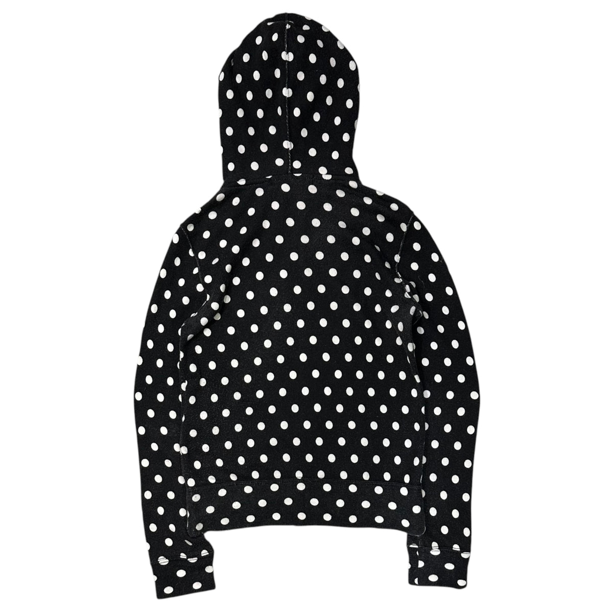 COMME des GARCONS COMME des GARCONS(コムデギャルソンコムデギャルソン) 2012AW Polka-dot Zip-up Hoodie ドット柄 ジップアップ パーカー RJ-T028 XS ブラック×ホワイト AD2012