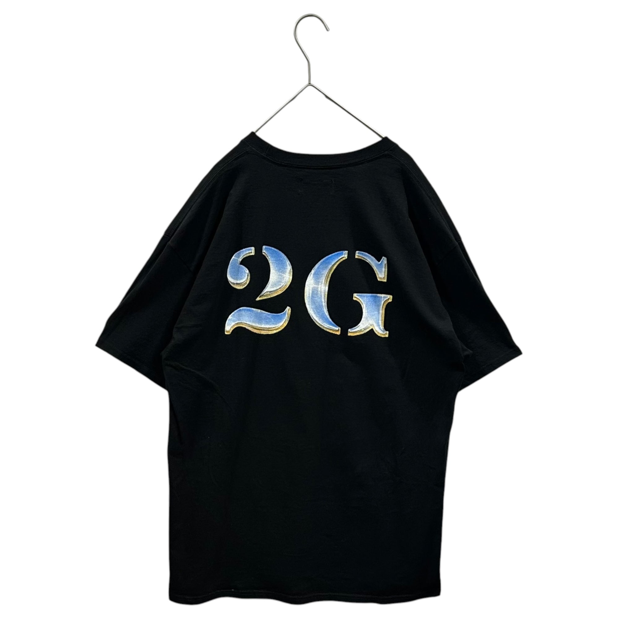 Miles×2G (マイルズ×2G) Logo S/S T-Shirt ロゴ 半袖 Tシャツ L ブラック 空山基 ロゴ デザイン チャンピオンボディ