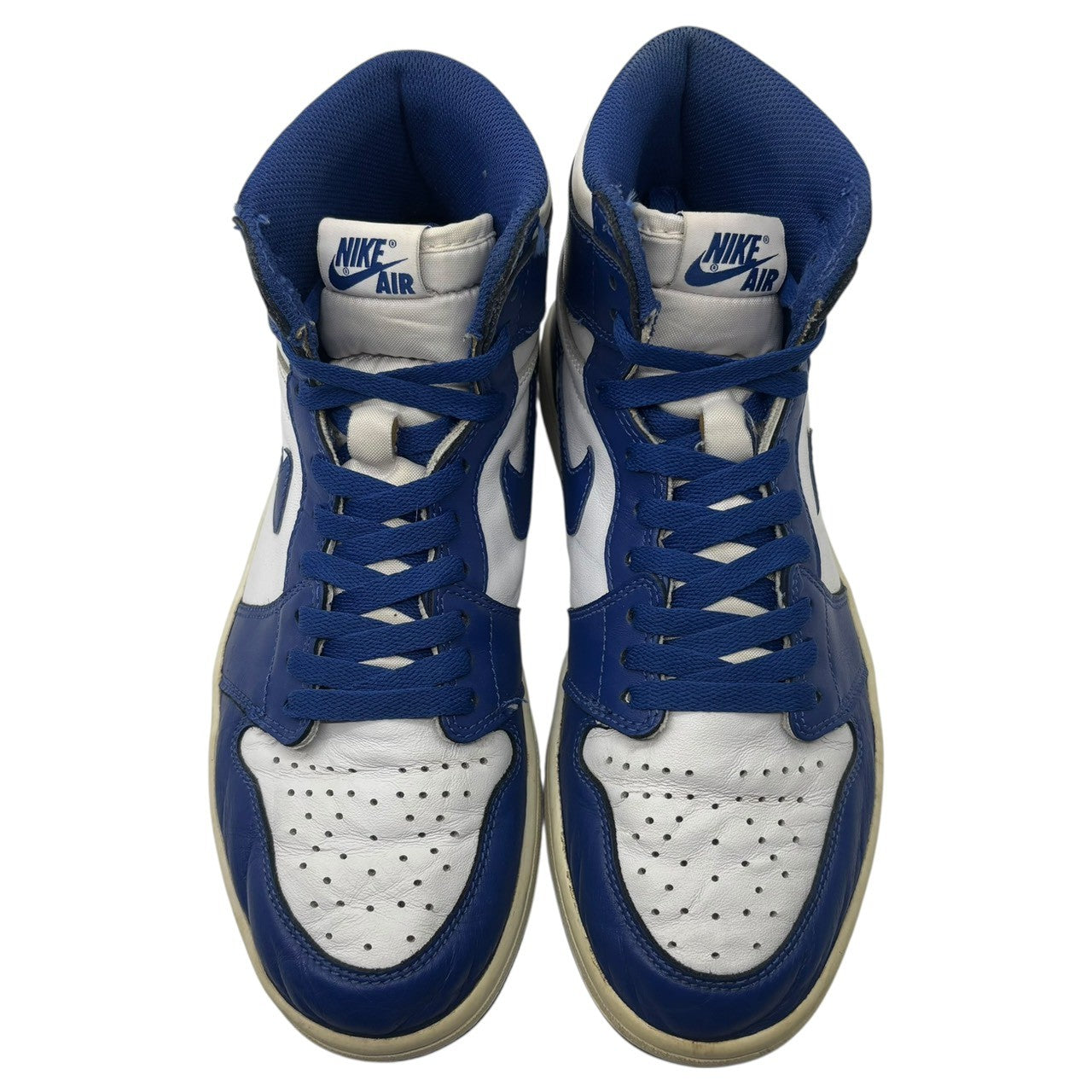 NIKE(ナイキ) AIR JORDAN 1 RETRO HIGH OG STORM BLUE エア ジョーダン 1 レトロ ハイ オリジナル 555088-127 27cm ブルー×ホワイト ハイカット スニーカー