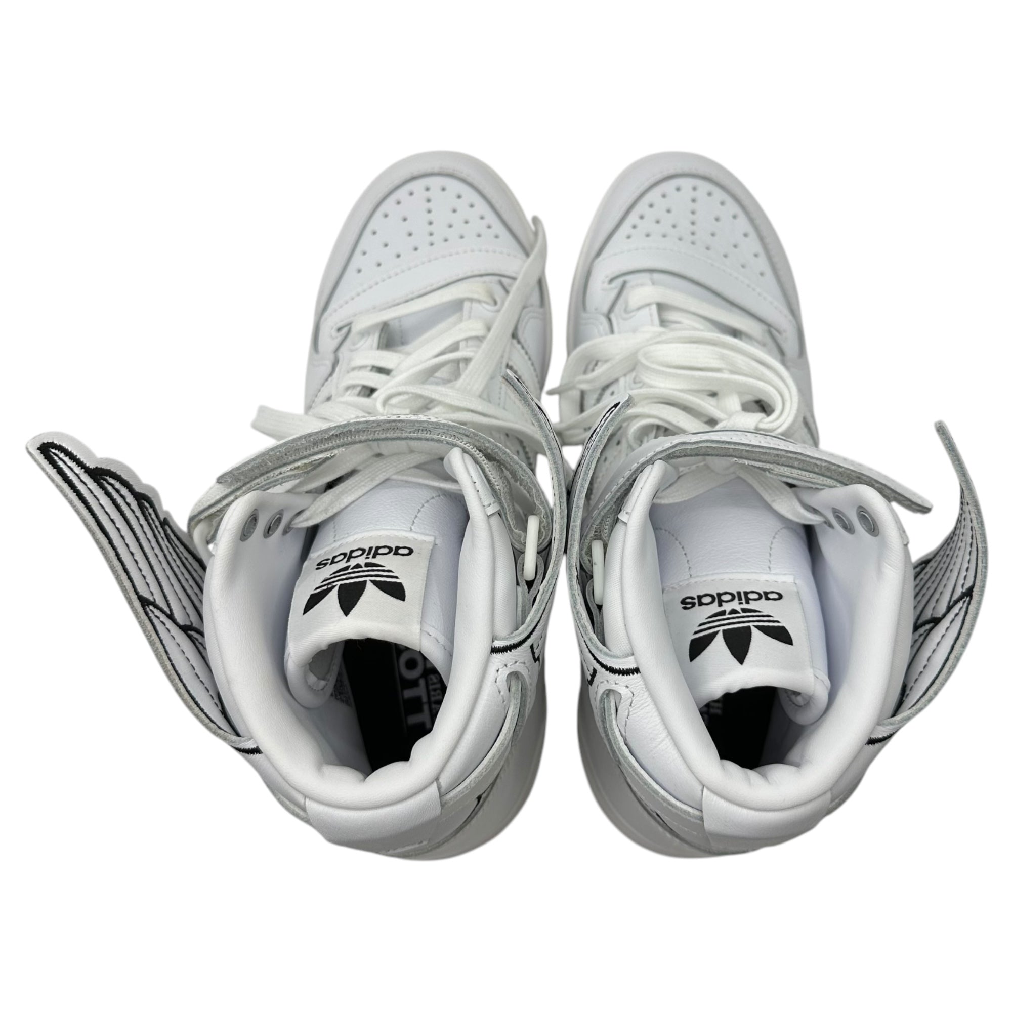 adidas × Jeremy Scott (アディダス × ジェレミースコット) Forum High4.0 NEW WINGS ジェレミースコット フォーラム ハイ ニューウィングス スニーカー GX9445 26.5cm ホワイト×ブラック