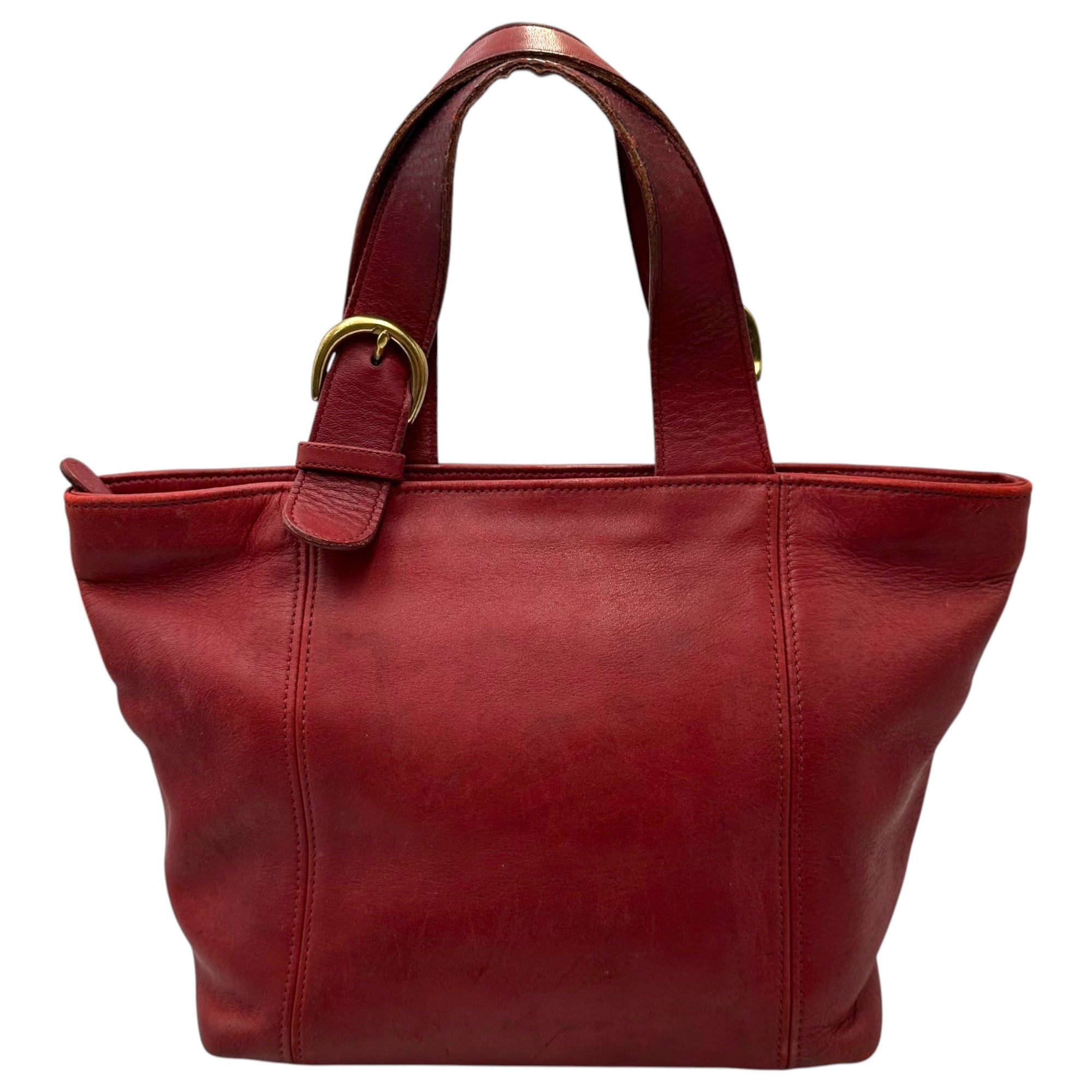 COACH(コーチ) Leather Mini Tote Bag レザー ミニ トート バッグ 4133 レッド ハンド OLD オールド