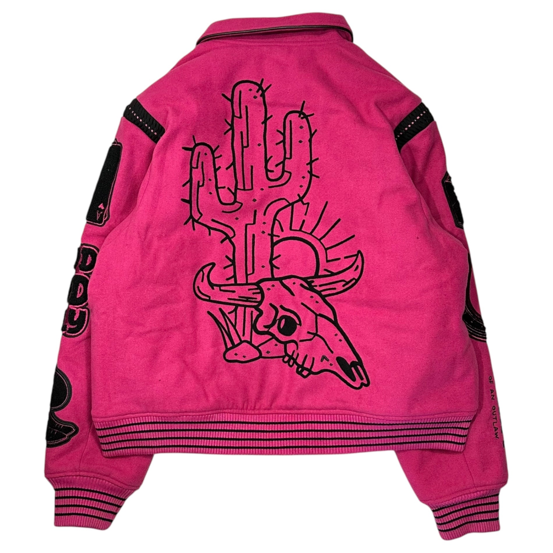 VALABASAS(ヴァラバサス) "Wild Bunch" Letterman Jacket ワイルド バンチ レターマン ジャケット 101213012001 L ピンク