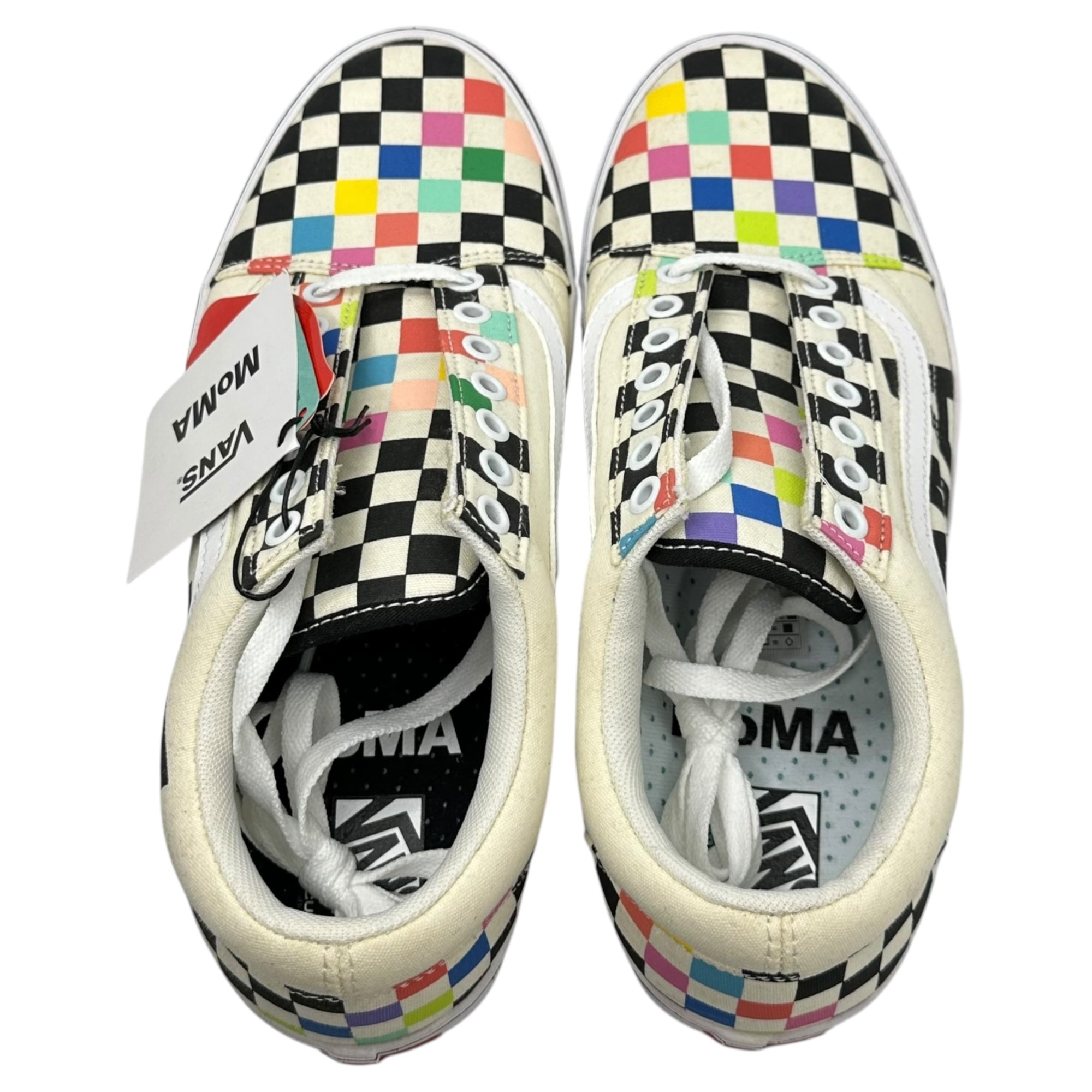 VANS×MoMA(バンズ×モマ) MoMA-Branded Styles COMFYCUSH Old School オールド スクール 721356 27.5cm ホワイト ローカット スニーカー コラボ