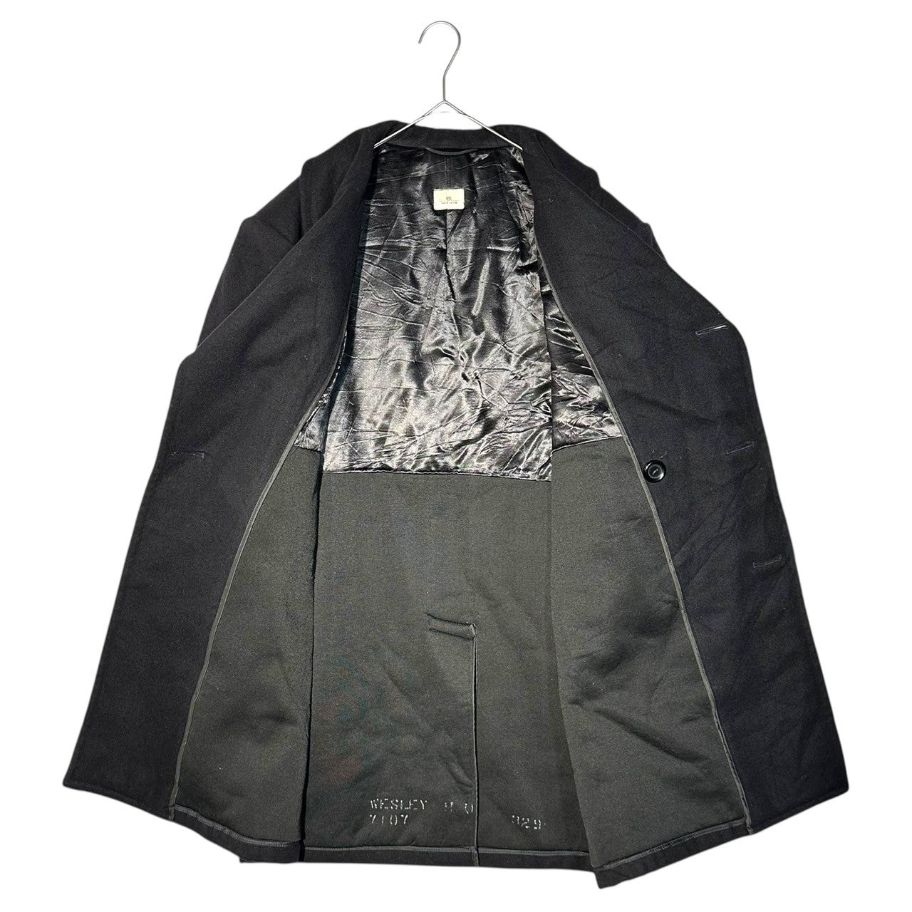 US NAVY(アメリカ海軍) 80's DSCP P coat メルトン ウール Pコート 8405-01-154-5790 40 L ブラック