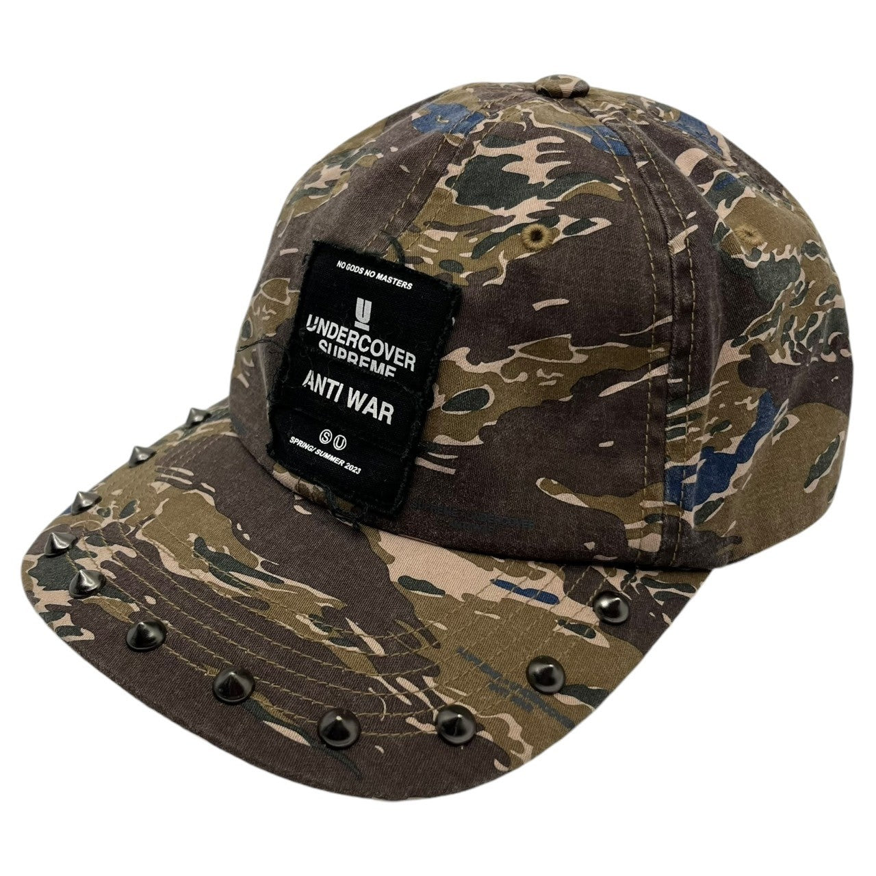 supreme×Undercover(シュプリーム×アンダーカバー) 23SS studded 6-panel cap スタッズ 6パネル キャップ camo カモ カーキ