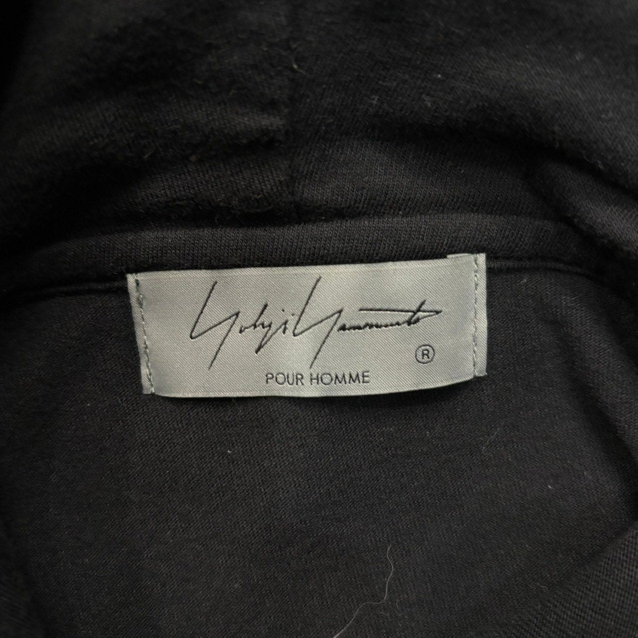YOHJI YAMAMOTO POUR HOMME(ヨウジヤマモトプールオム) 21SS YOHJI YAMAMOTO This Man Print Hood L/S T-Shirt ヨウジヤマモト ディス マン プリント 長袖 フーデッド Tシャツ HD-T49-034-1-03 3(L程度) ブラック