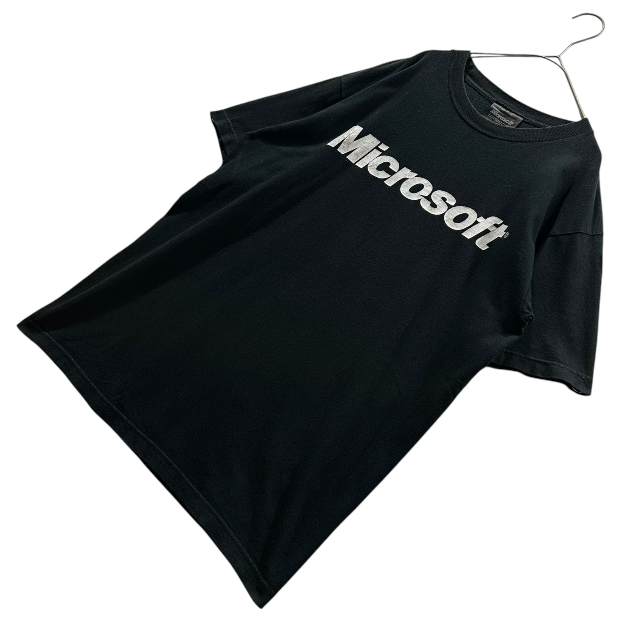 Microsoft(マイクロソフト) 2007 Corporate Logo Tee 企業 ロゴ Tシャツ L ブラック 00's