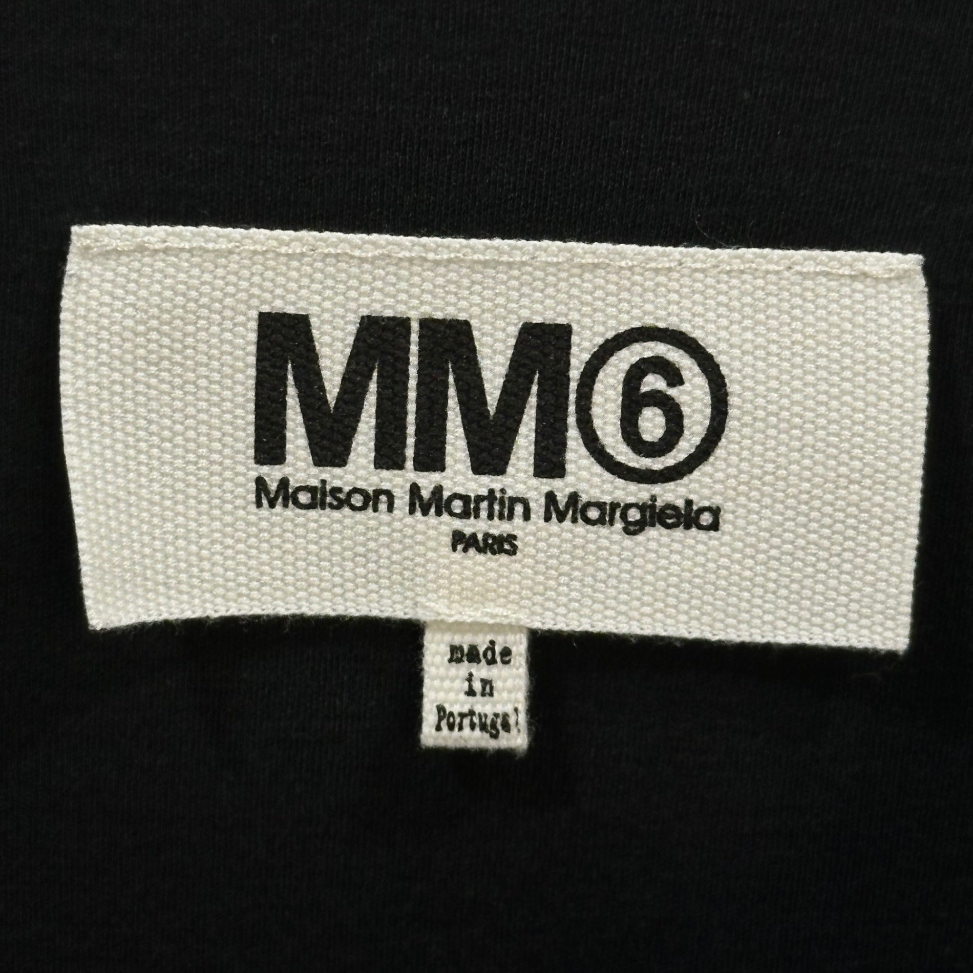 MM6 Maison Margiela(エムエムシックス) 2015's Wide-Sleeve Basic T-Shirt ワイドスリーブ ベーシック カットソー 52GC000122329 M ブラック スタッフインターナショナル 男性着用可能