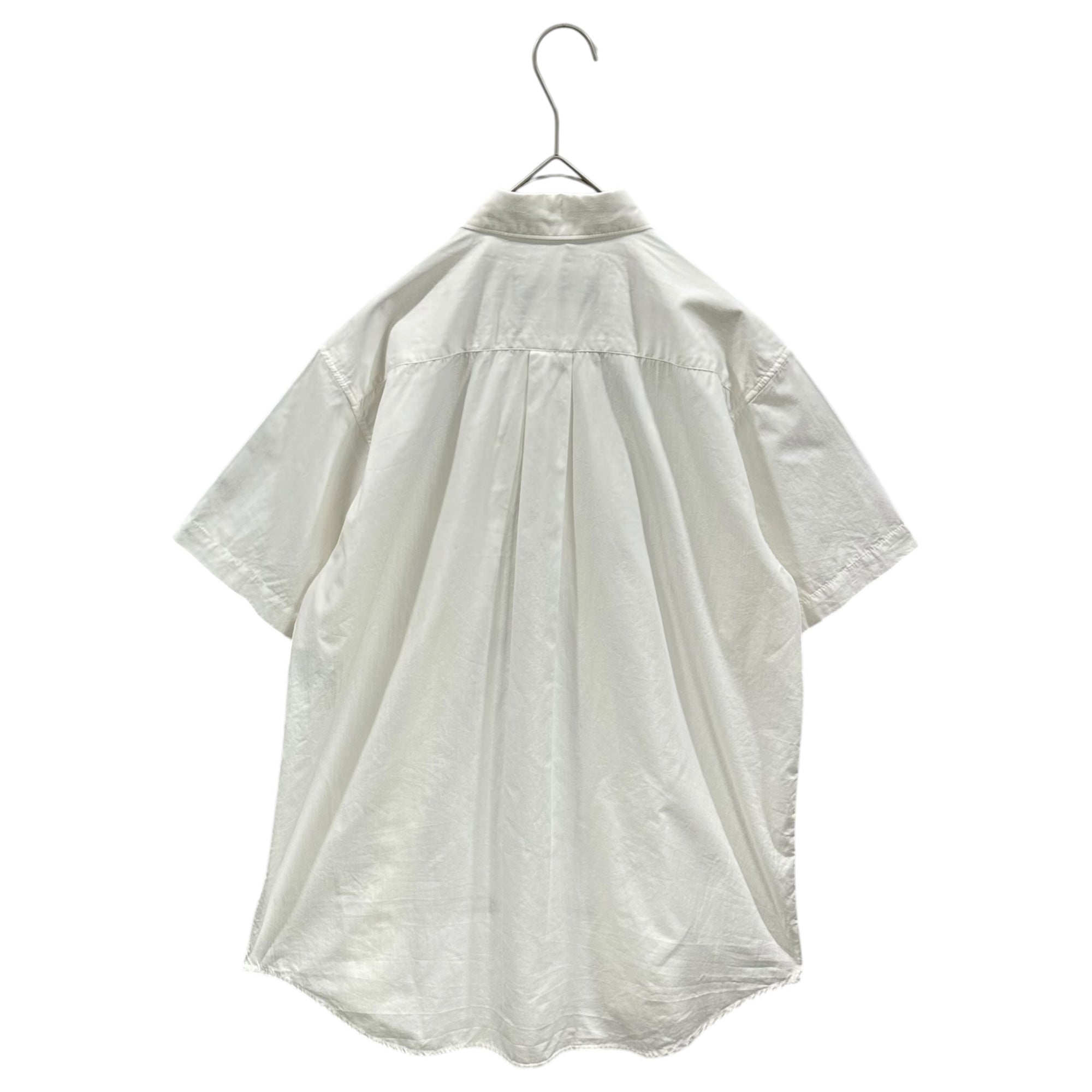 tricot COMME des GARCONS(トリココムデギャルソン) 1991SS Regular-Collar Short-Sleeve Buttonless Shirt レギュラーカラー 半袖 ボタンレス シャツ TB-020010 FREE ホワイト AD1990 男性着用可能