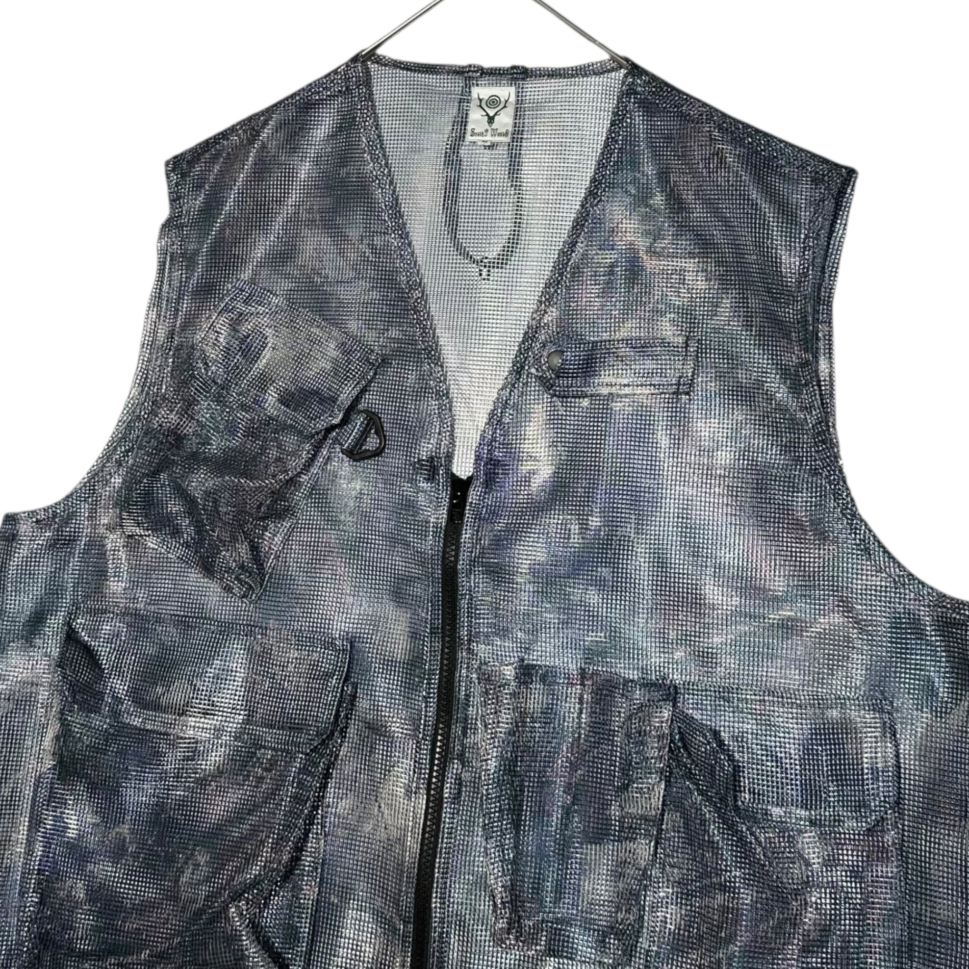 South2 West8 S2W8(サウス2ウエスト8) Mesh Bush Vest - Poly Heavyweight Mesh カモフラ メッシュ ベスト GL798 L マルチ フィッシング