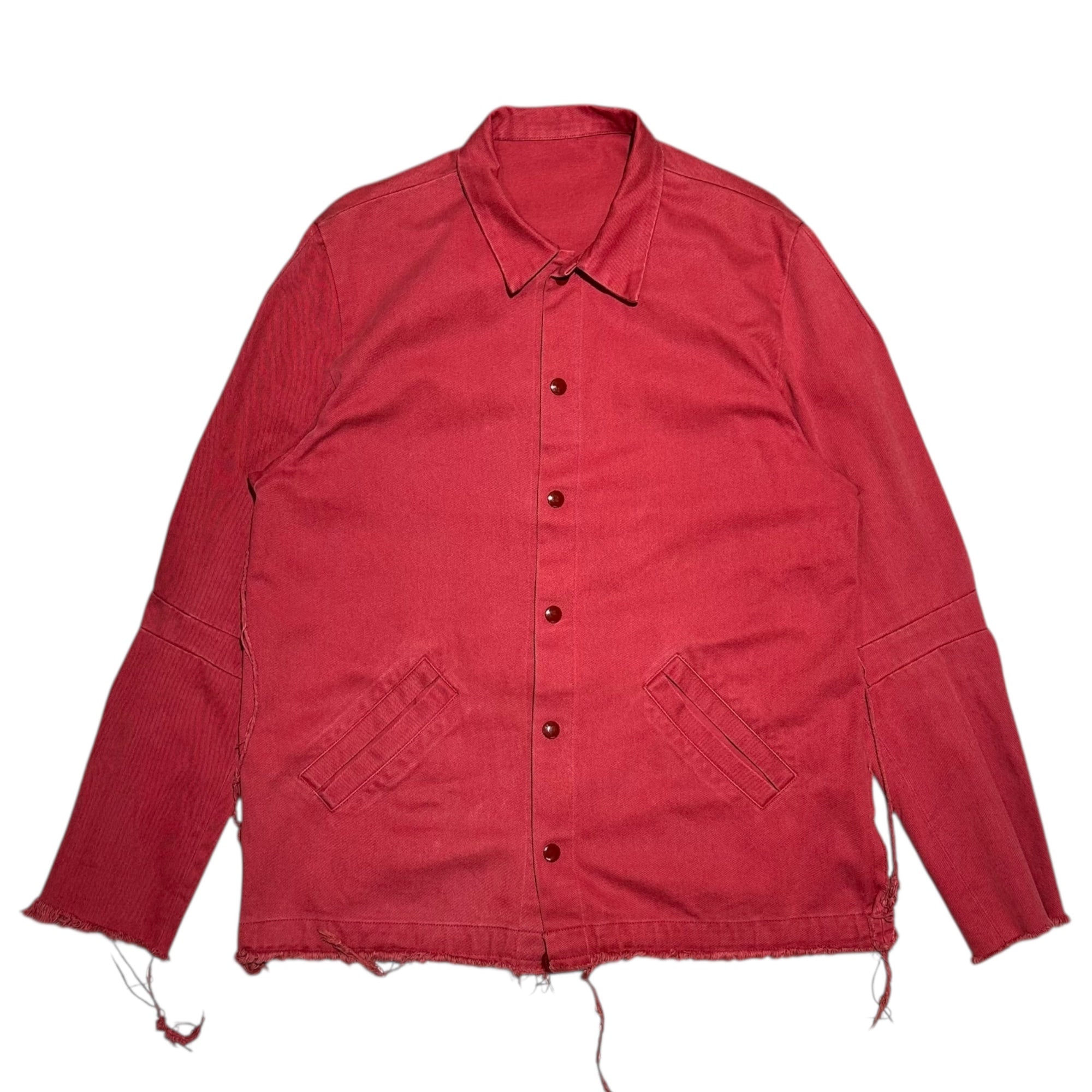 UNDERCOVER(アンダーカバー) 94SS Masterpiece Frayed Coach Jacket 名作 オリジナル ほつれ コーチ ジャケット FREE レッド 90's 90年代 アーカイブ