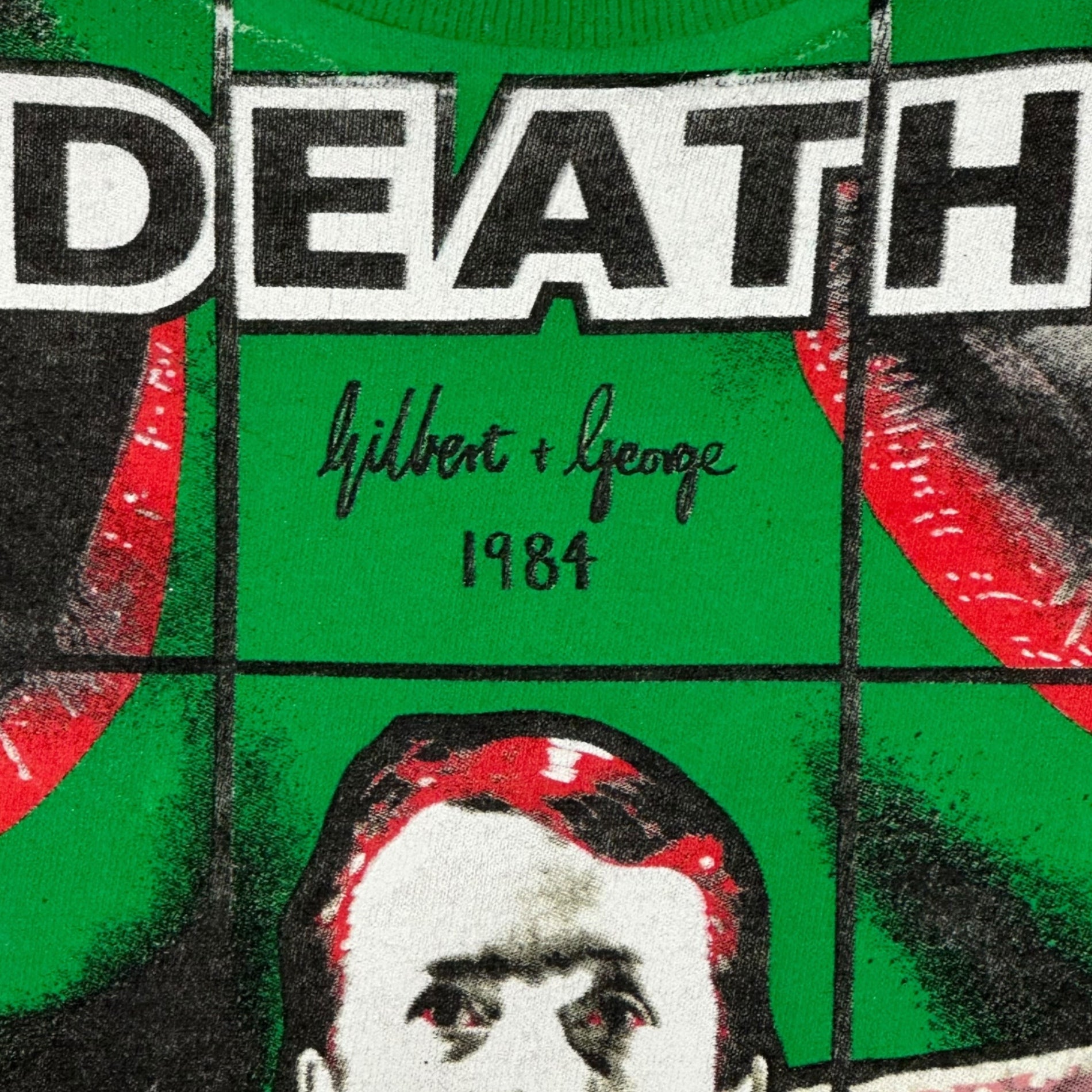 SUPREME(シュプリーム) 19SS Gilbert & George DEATH Tee ギルバート&ジョージ プリント Tシャツ L ホワイト