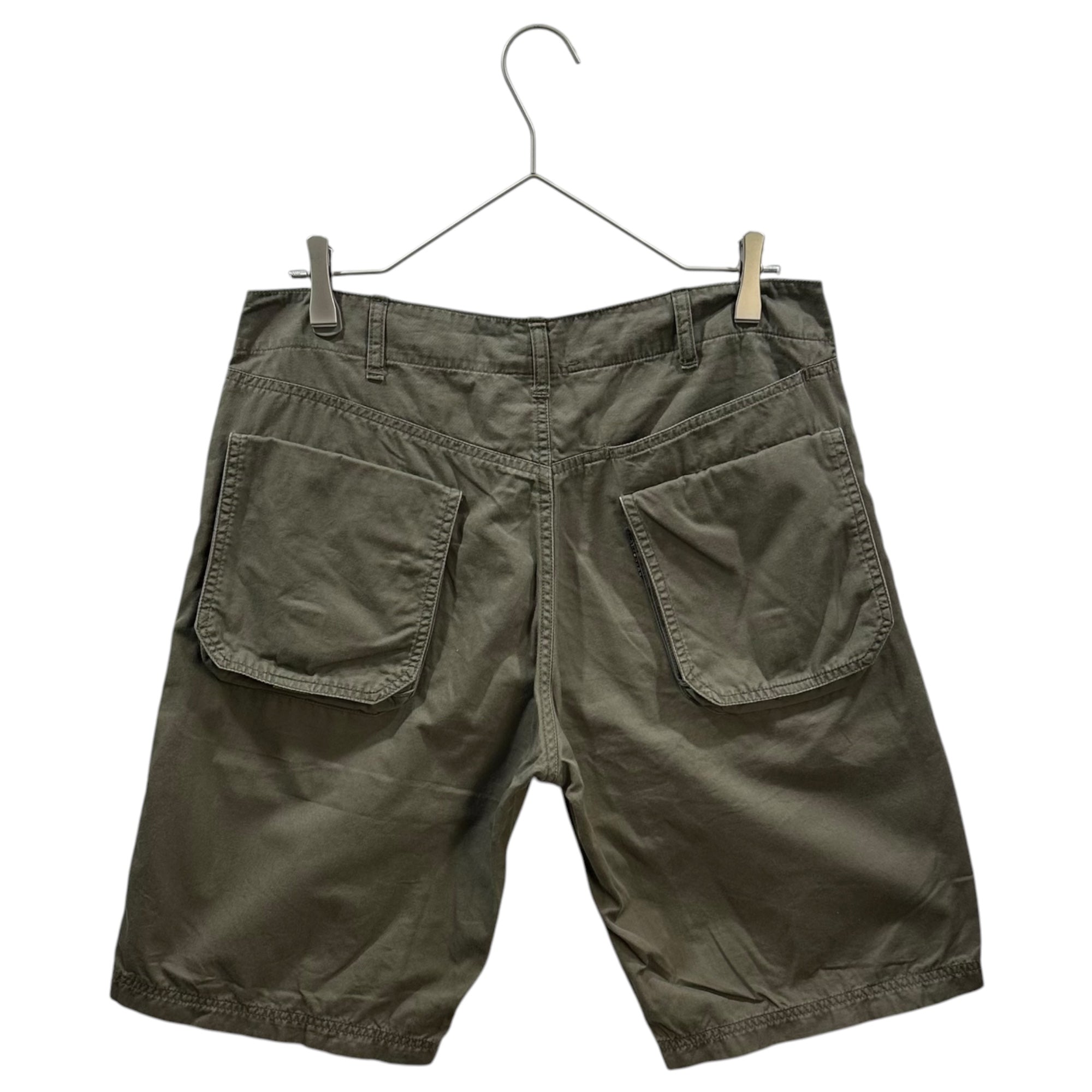 GOODENOUGH(グッドイナフ) 00’s Flap-Pocket Double-Knee Cargo Shorts フラップ ポケット ダブルニー カーゴ ショーツ M カーキ ハーフ ショート パンツ