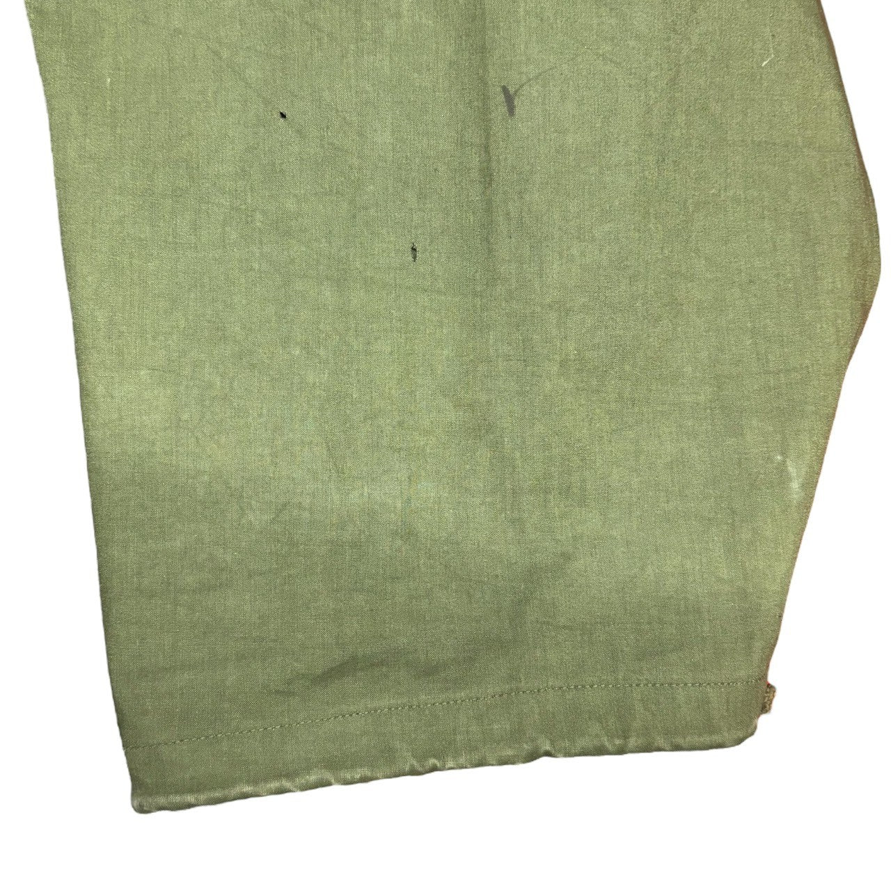 US NAVY(アメリカ海軍) 60's OVERALLS WET WEATHER ウェット ウェザー オーバーオール 8405-268-8038 SMALL カーキ 60年代 USN パンツ  ヴィンテージ デッキクルーCONMAR アルミジップ