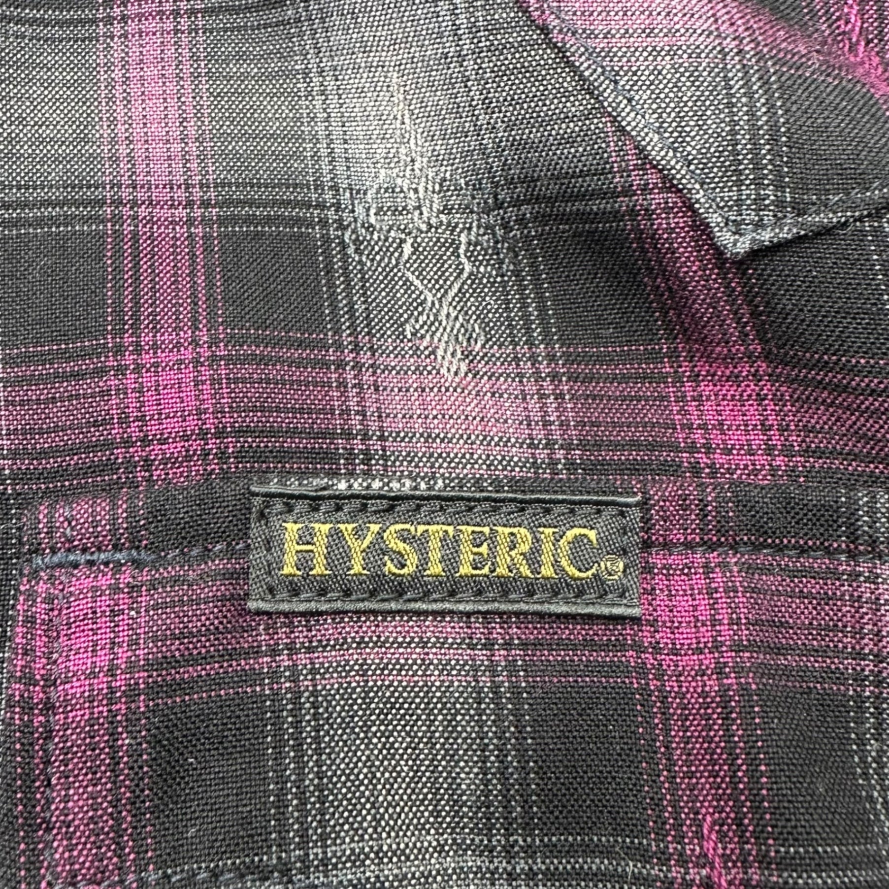 HYSTERIC GLAMOUR(ヒステリックグラマー) 17AW Long sleeve checked western shirt 長袖 チェック ウエスタン シャツ 02173AH04 S パープル