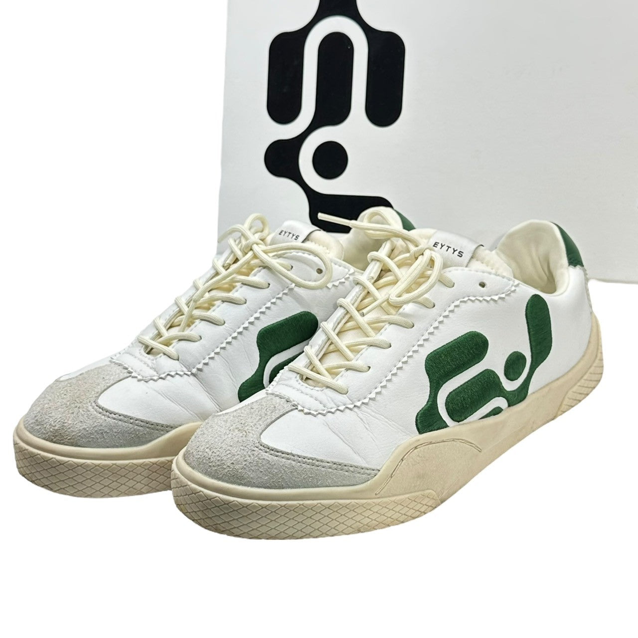 EYTYS(エイティーズ) Santos サントス 1513908 41(27cm程度) ホワイト×グリーン LOW-TOP sneakers ロゴ ローカット スニーカー